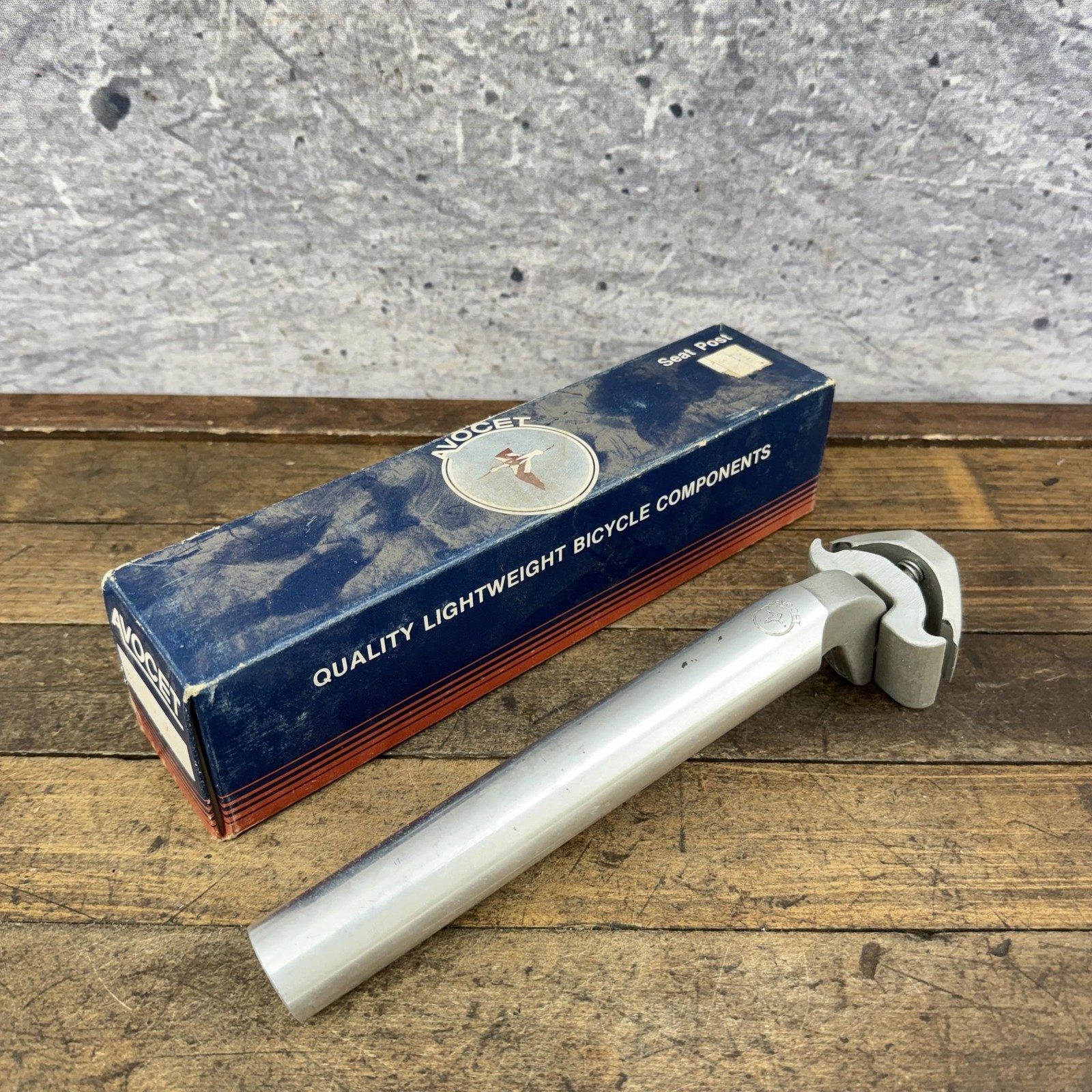 Vintage Avocet Seatpost 27mm Silver Alloy 27mm 8.5in Road Bike Box