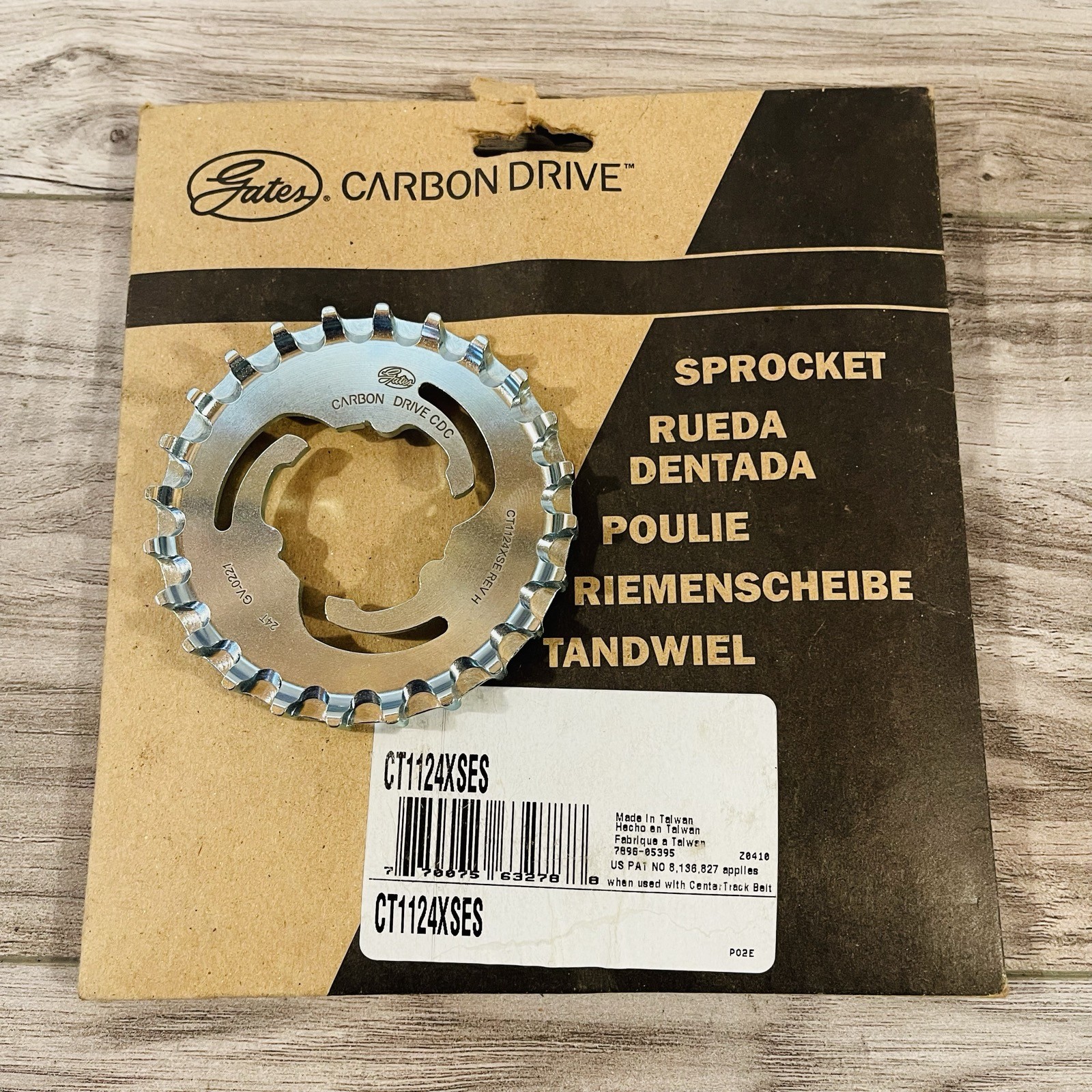 Gates CDC CenterTrack 24T Carbon Belt Drive Rear Sprocket Shimano 3-Lobe 