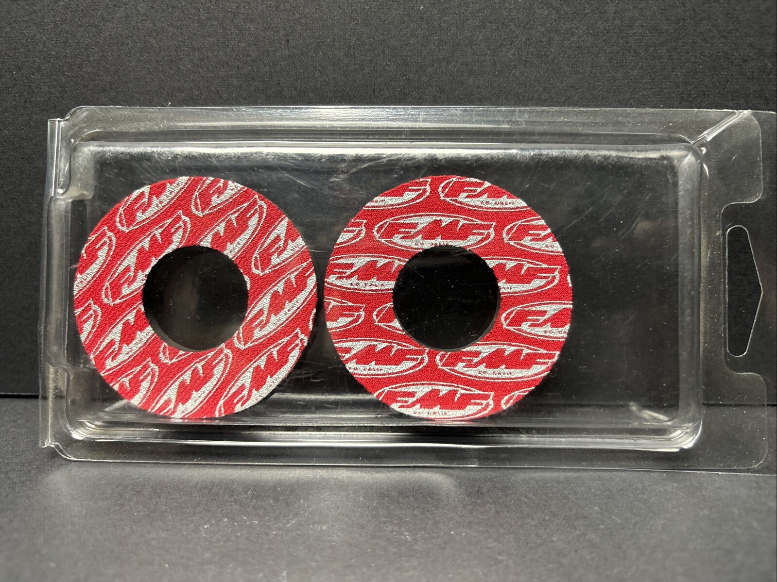 NOS FMF Factory Handlebar Grip Donuts Red Powermoto Bmx Race Fit: Auburn Gt Haro