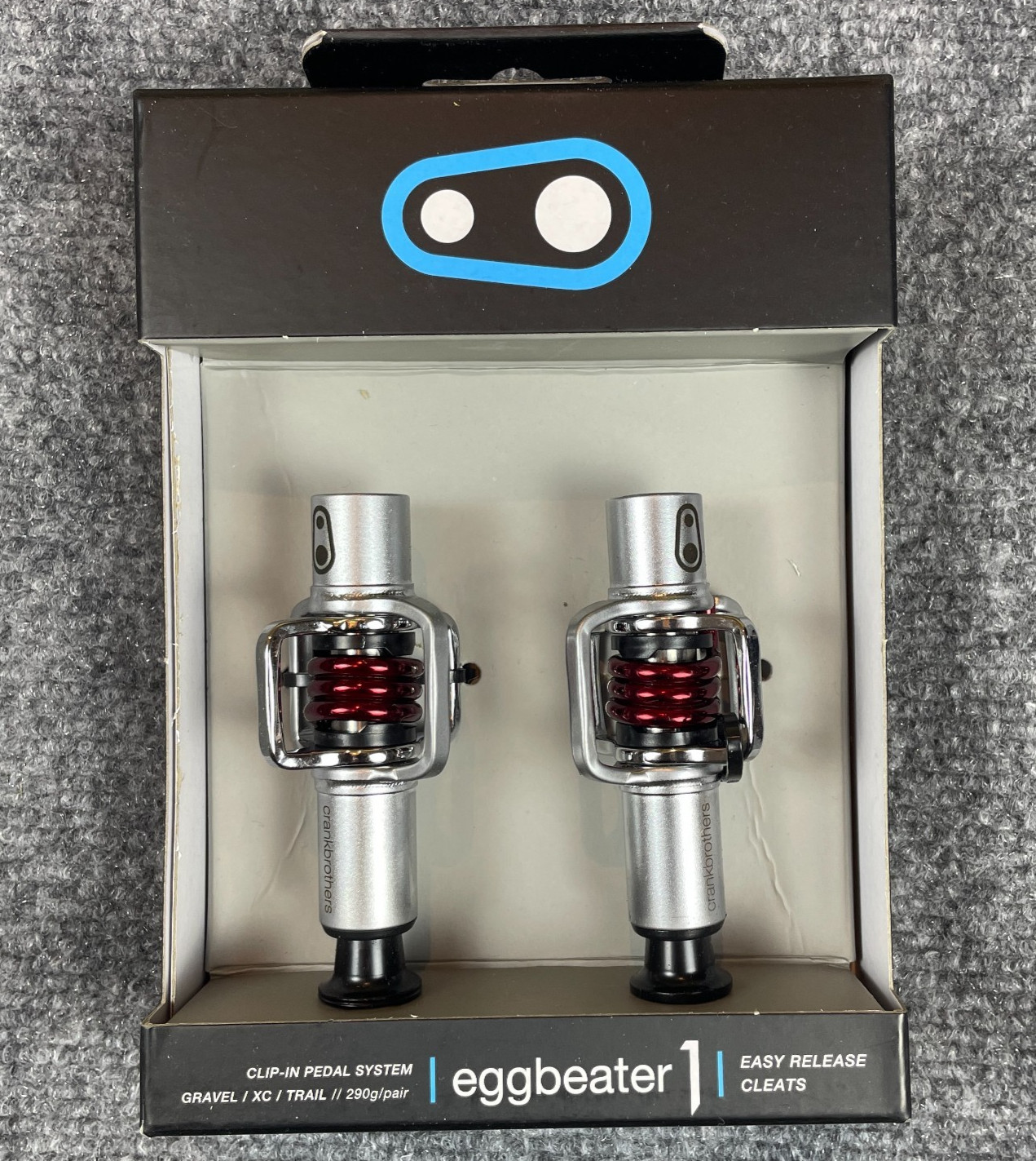 Crank Brothers Eggbeater 1 Clip-In Mountain Bike Pedals Red NEW MTB XC