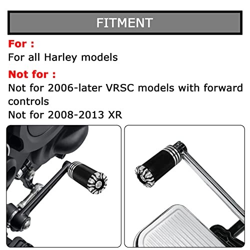 Motorcycle Shifter Peg Shift Lever CNC Billet Foot Pegs for Sportster Black