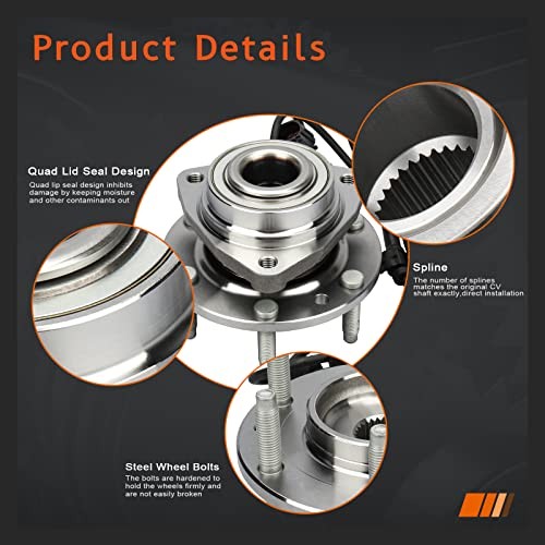 513188 Front/Light/Right Wheel Hub & Bearing Assembly w/ABS for Isuzu
