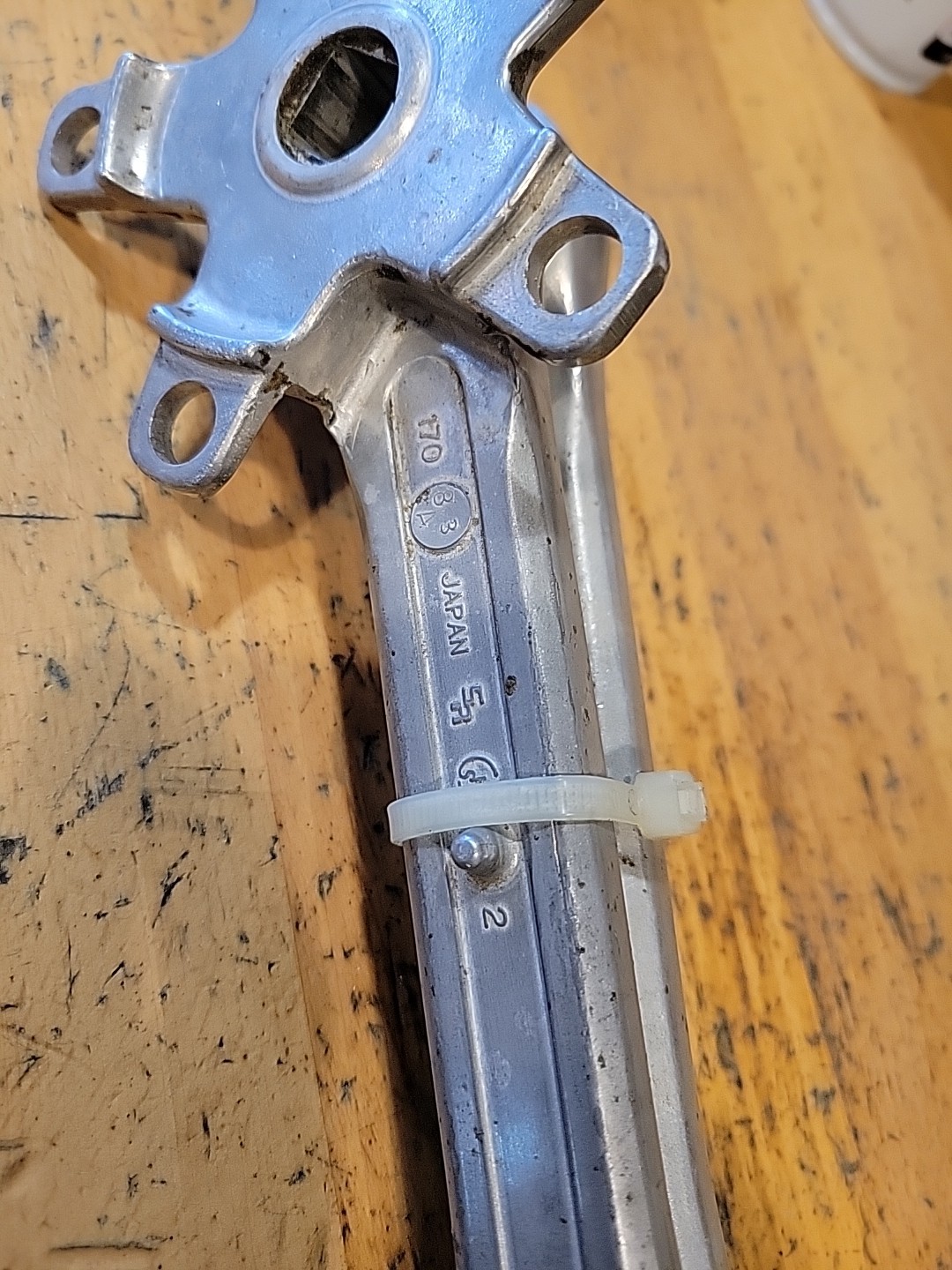 Vintage SR Sakae Super Custom Crankset 170mm 86 BCD Square Taper Japan Arms