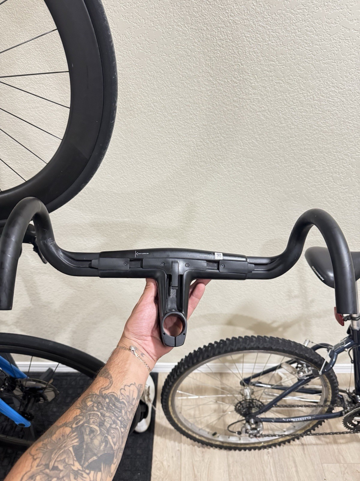 Canyon H36 Carbon Fiber Integrated Drop Bar Cockpit 390mm 90mm 31.8 Black