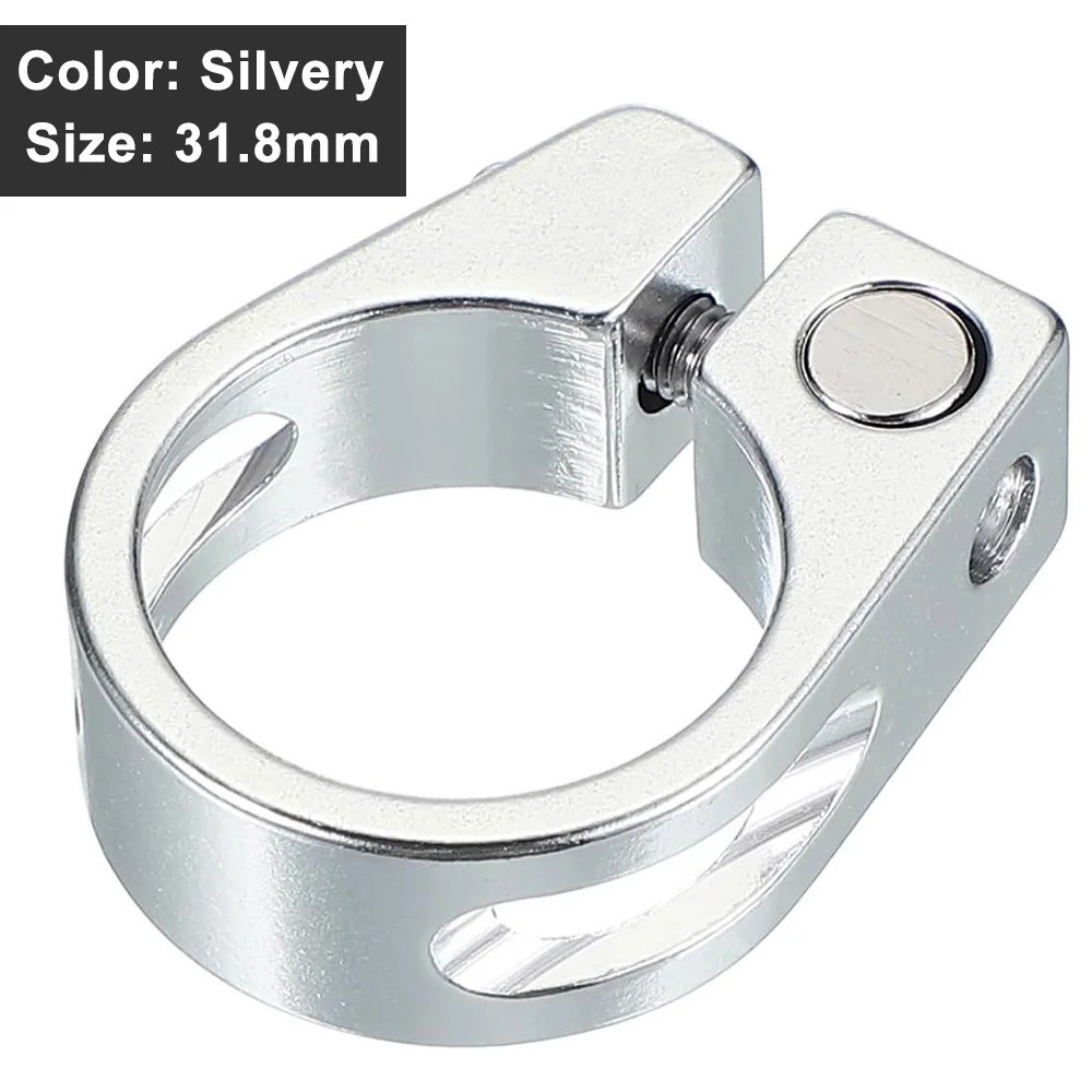 Bike Seat Post Clamp Aluminum Alloy 28.6/31.8/34.9MM MTB Road Bicycle Clip