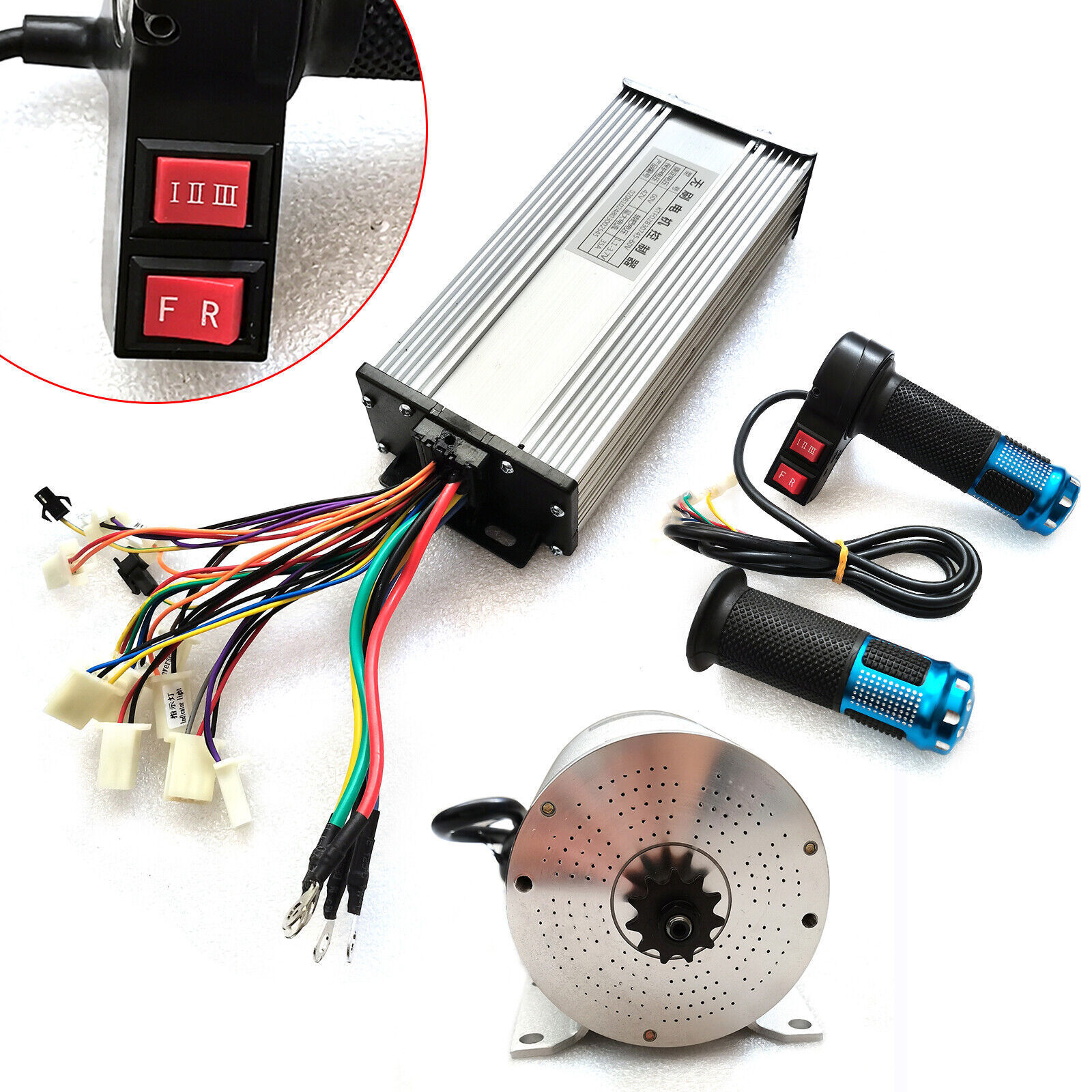 2000W/3000W 62/72V Electric Brushless DC Motor Controller Kit For E-Bike Scooter
