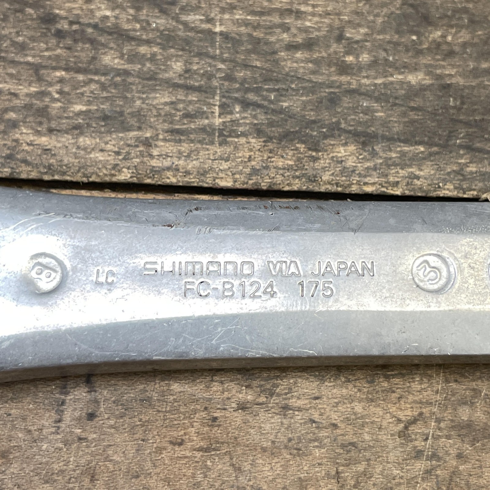 Vintage Shimano FC-B124 Crank Arm RIGHT 175mm 110 BCD Square Taper Road Bike