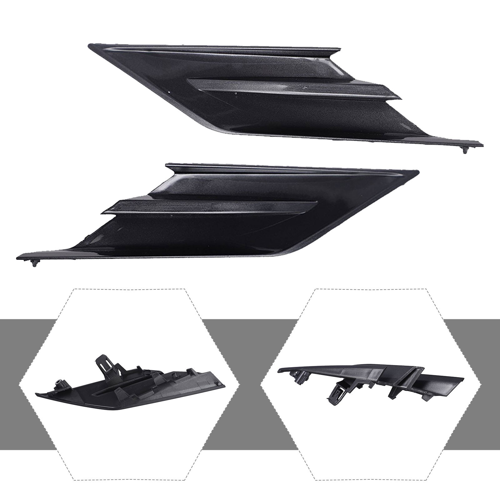 Front Bumper Grille Direct Replacement Easy Installation Front Bumper Accessory