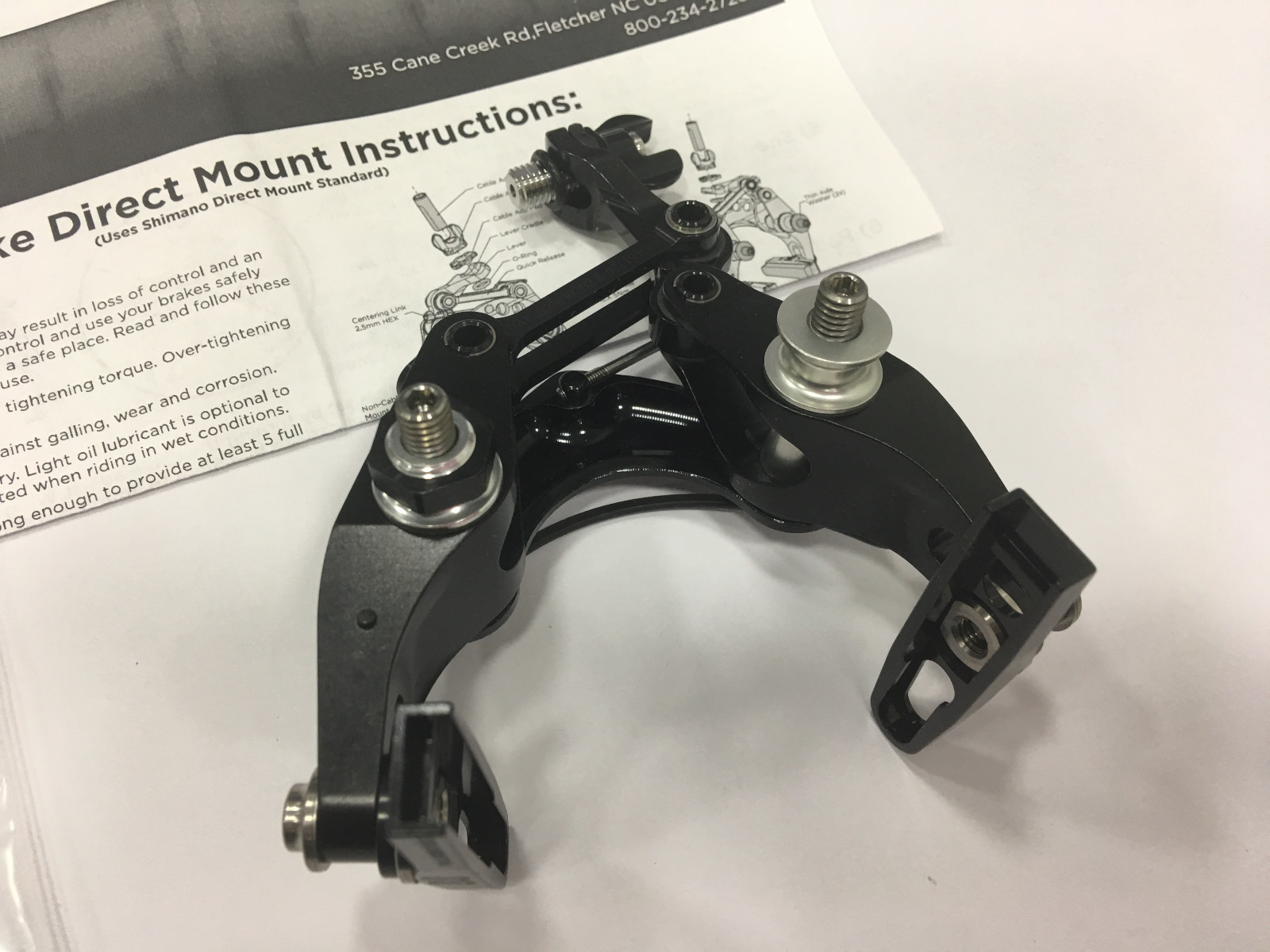 Cane Creek eeBrake G4 Single Direct Mount Fork / Seatstay (Black) #BEE0176