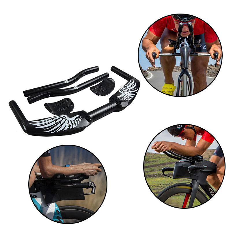 Carbon Fiber Bicycle Handlebar Rest Road Bike Bullhorn Bar Aerobar 400/420/440mm