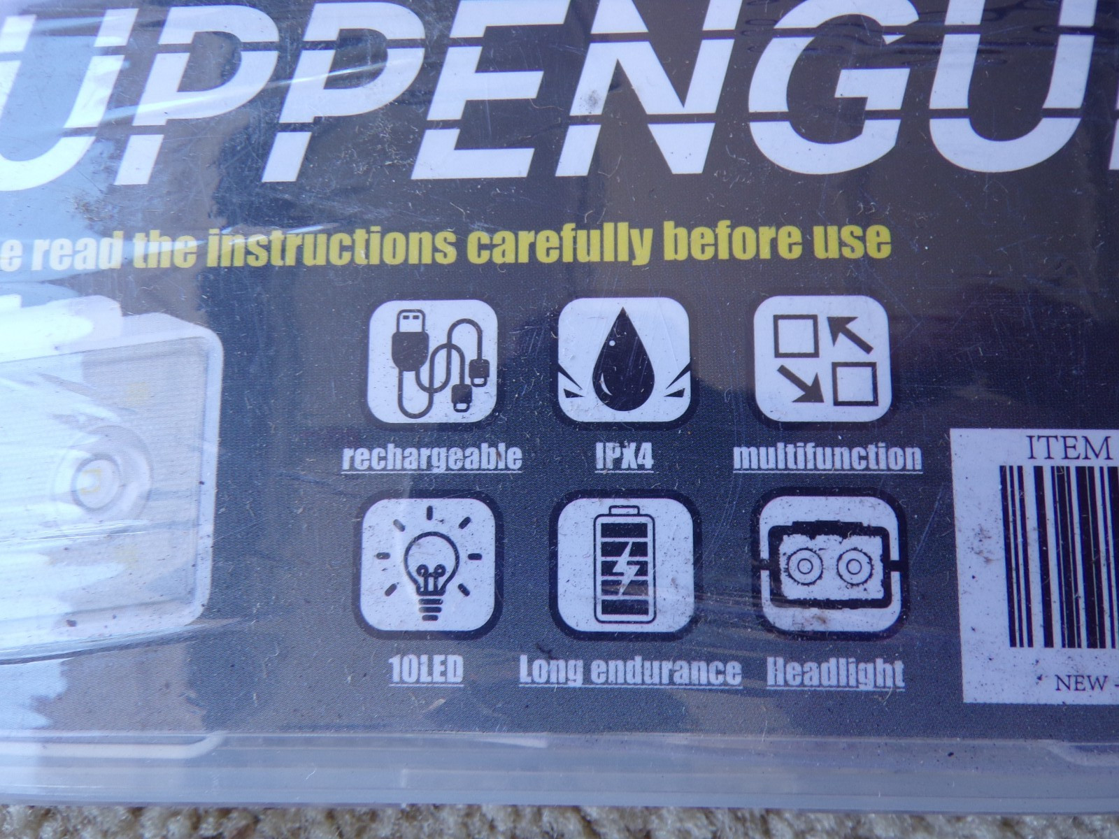 Suppenguin Bicycle Bike Headlight Taillight Set LED Rechargeable; @c18