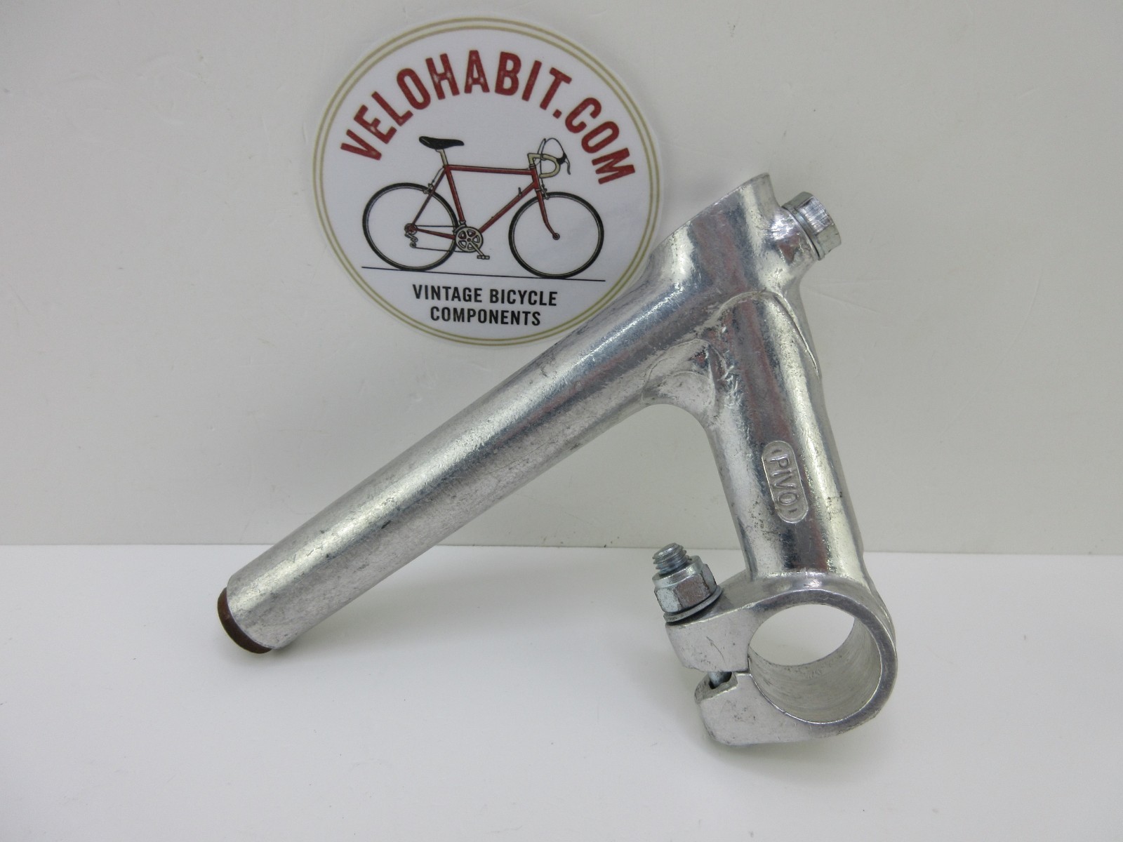 PIVO French Vintage Bicycle Stem 22.0mm Quill 25.0mm Clamp 75mm Reach Alloy