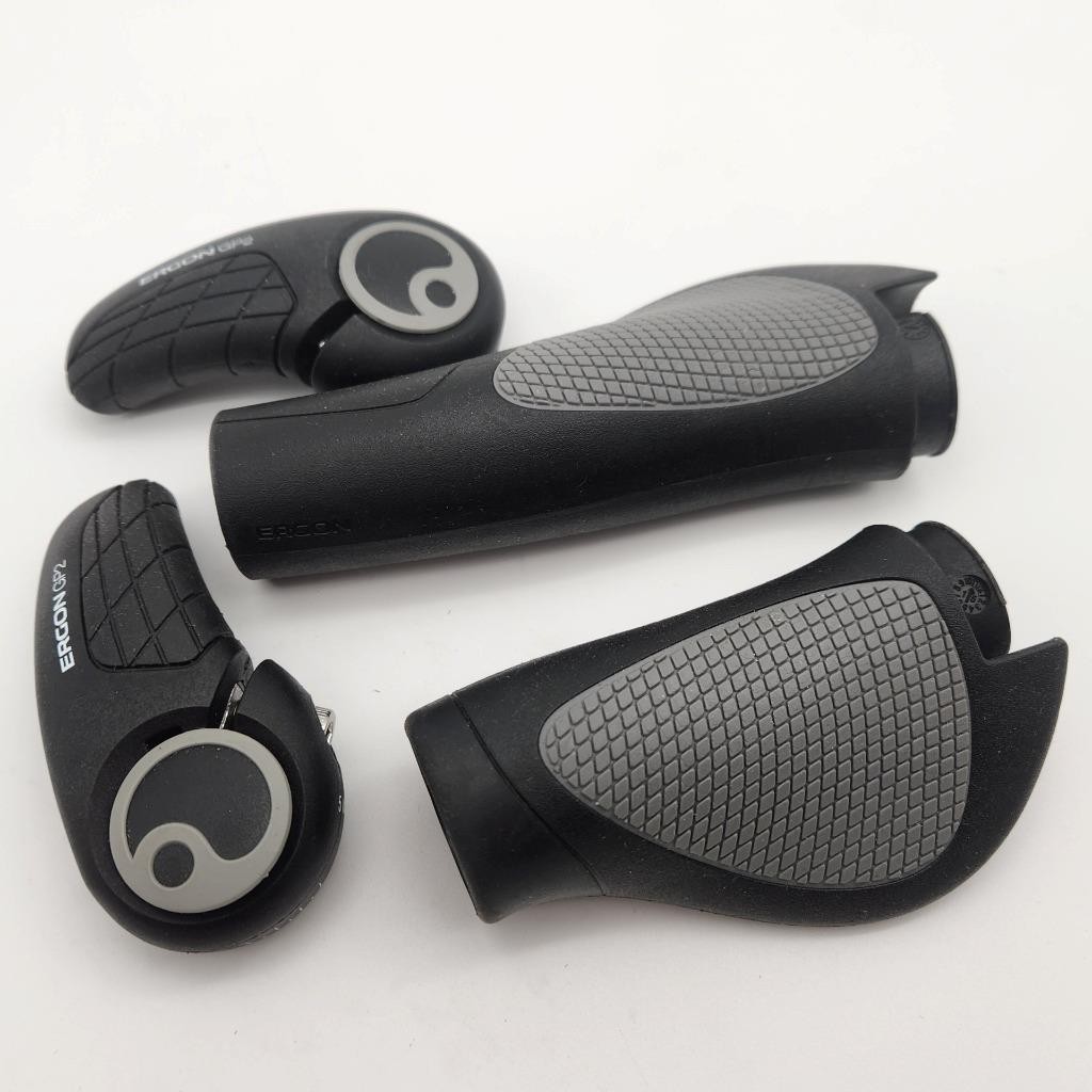 Ergon GP2-L Large Rohloff/Nexus Handlebar Bike Grips Black/Gray NO PACKAGE