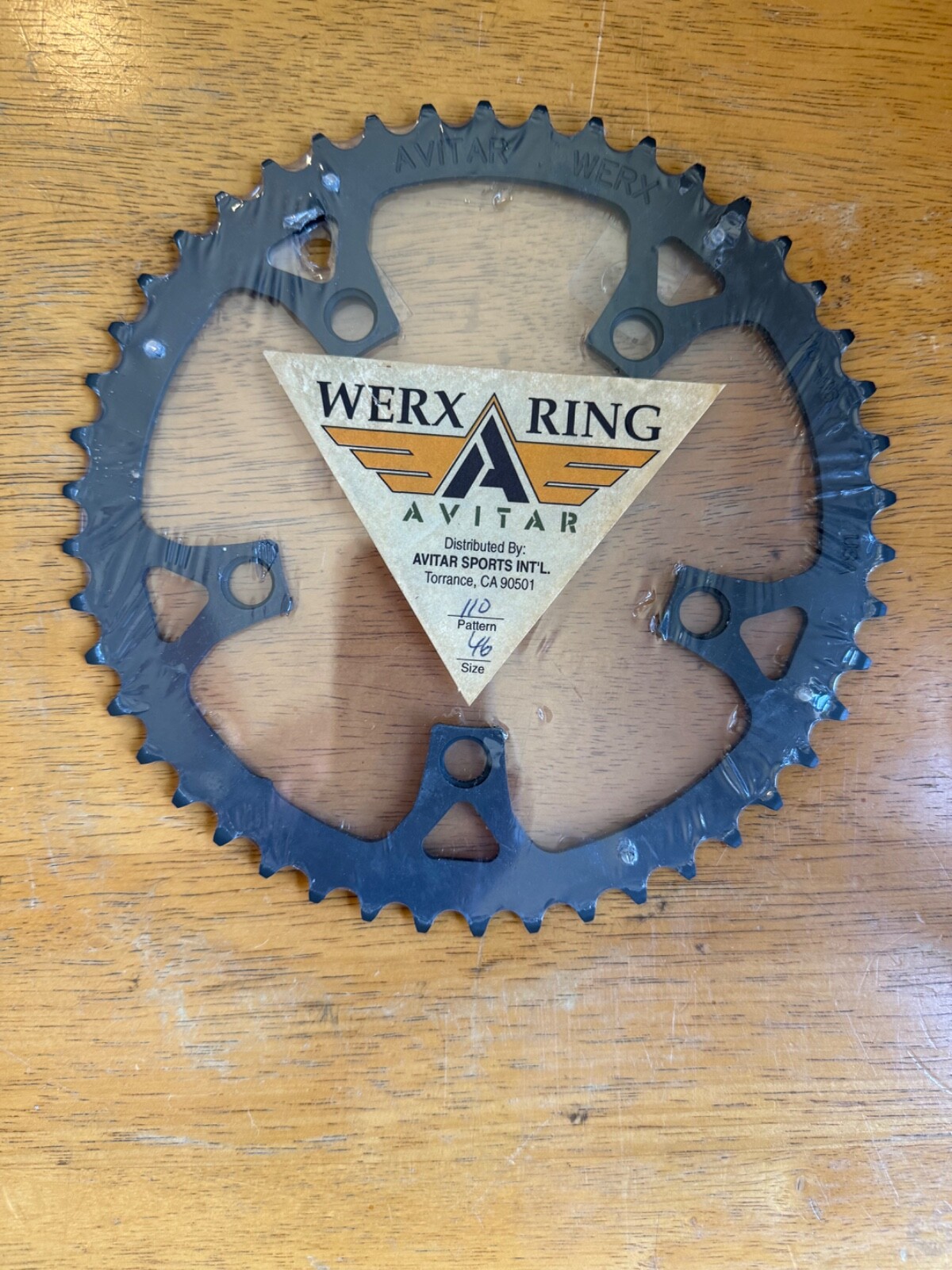 Avitar Werx Ring 46T 110 BCD MTB Chainring 5 Bolt USA HEAT TREATED /NOS= Vintage