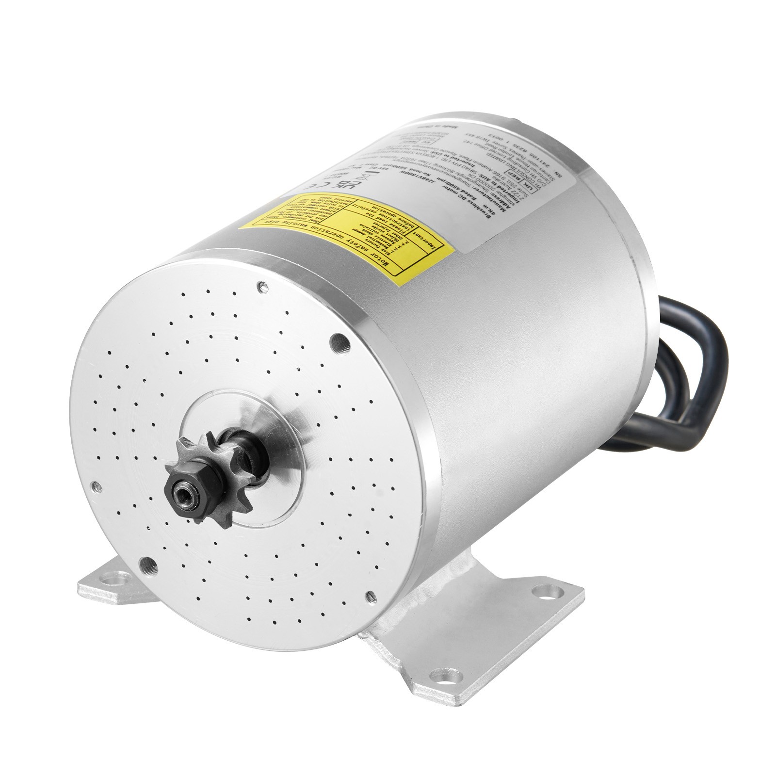 Uimoso 48V 1800W Brushless DC Motor Kit with Enhanced Controller, 4500RPM Speed