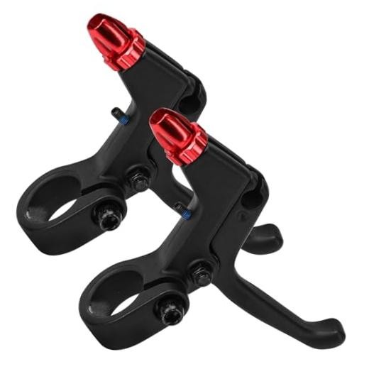 A Pair Bicycle Brake Lever Bike Levers of Universal 2 Finger Aluminum Alloy