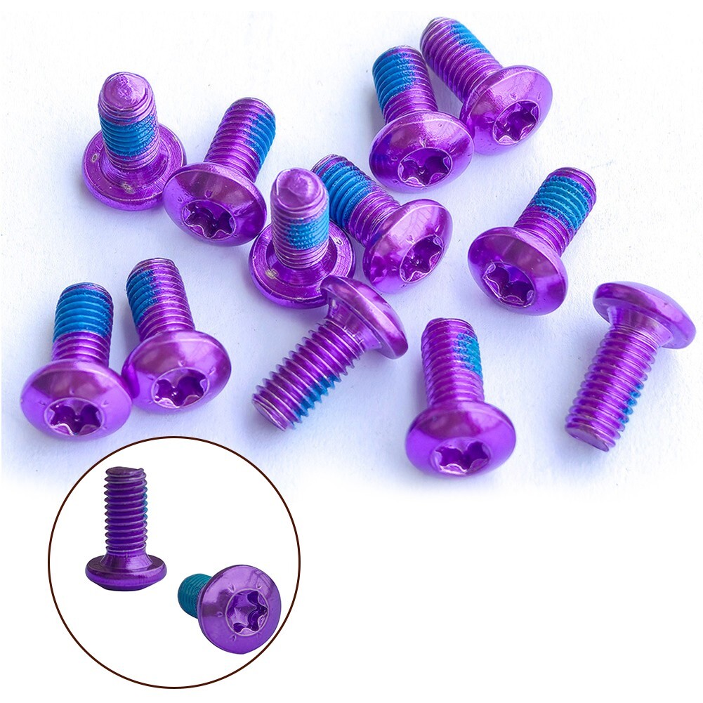 High Carbon Steel T25 Torx For Rotor Screws for MTB Bike Disc Brake Pack of 12