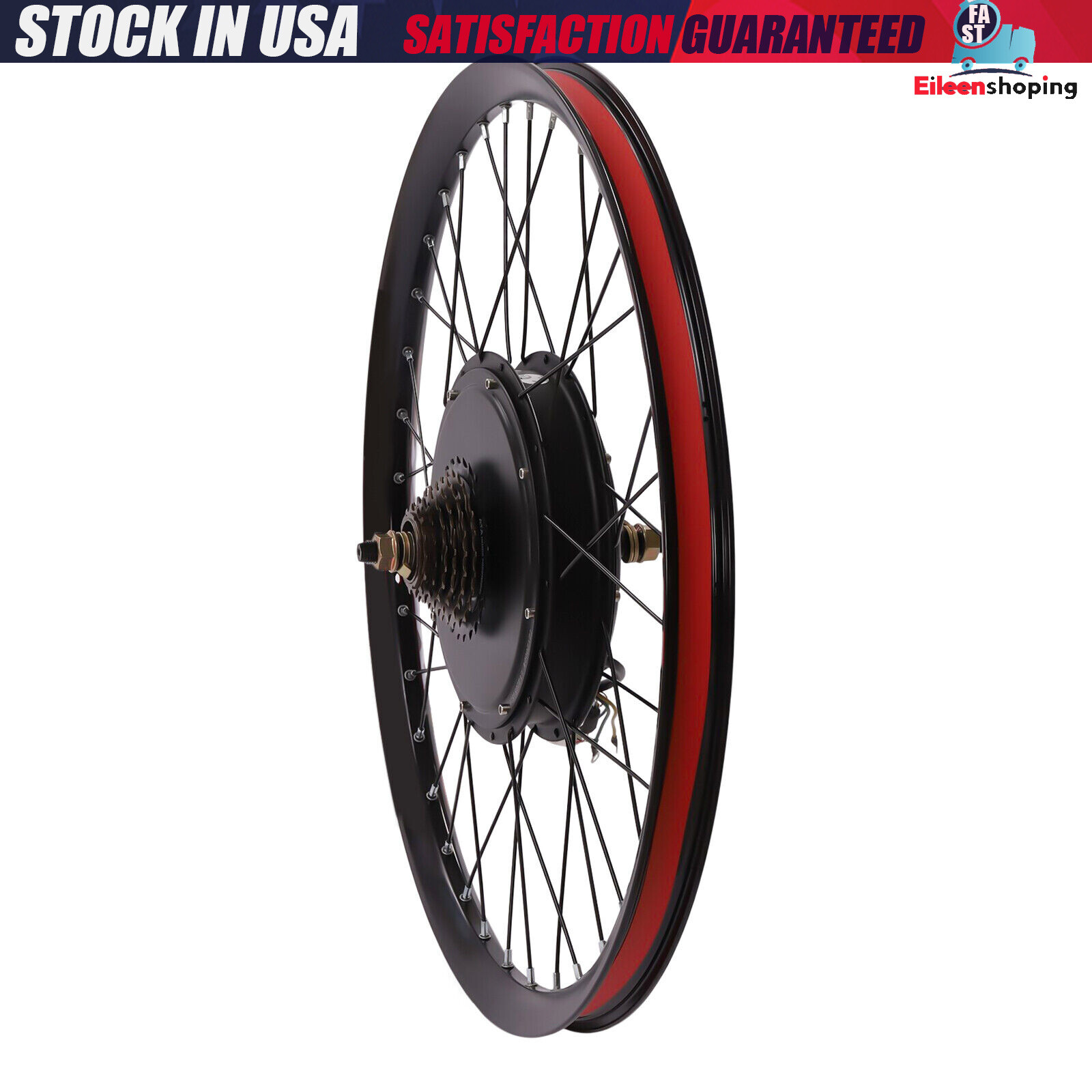 2000 Watt E Bike Motor 27.5″ inch Rear Wheel LCD Electric Bicycle Conversion Kit