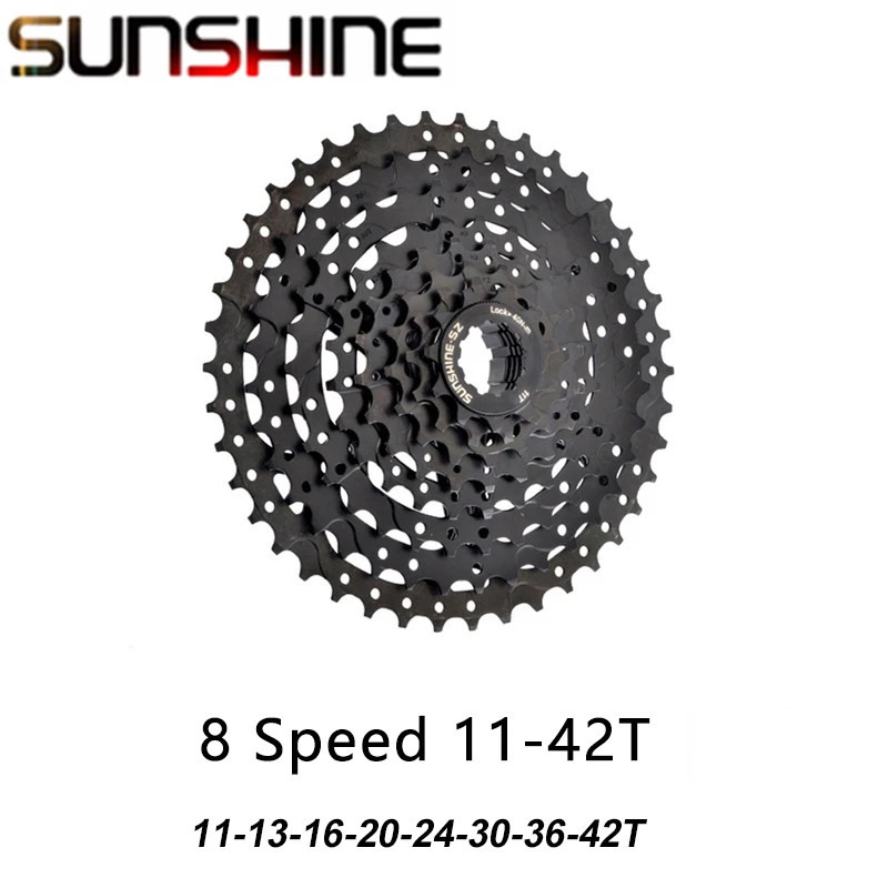 SUNSHINE Black Cassette 8S 9S 10S 11S 12S MTB Bike Road Bicycle Freewheel 11V 12