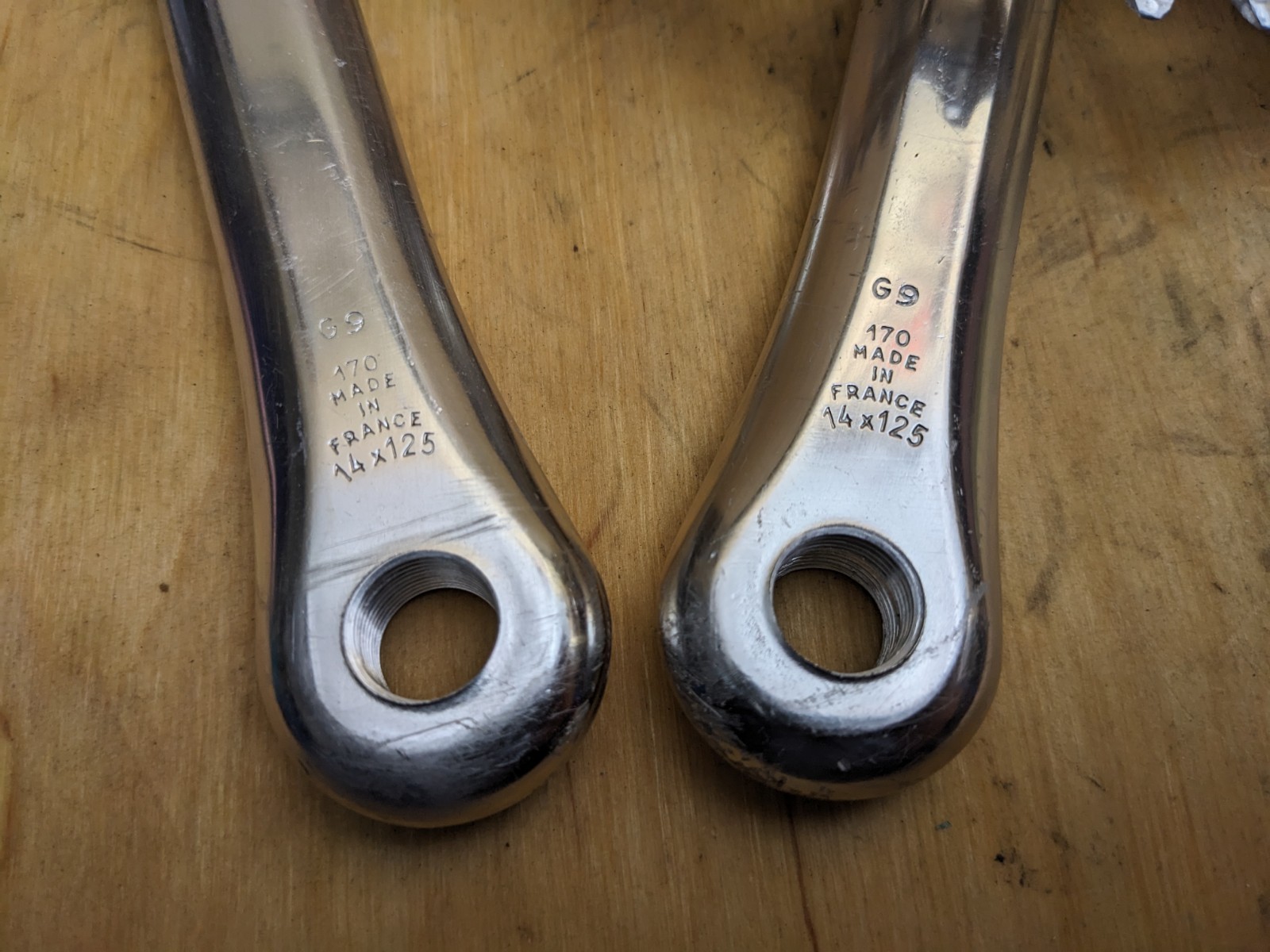 Vintage Stronglight 100 LX 170mm Drive Side Crank Arm Double 86 BCD 9/16 Pedal