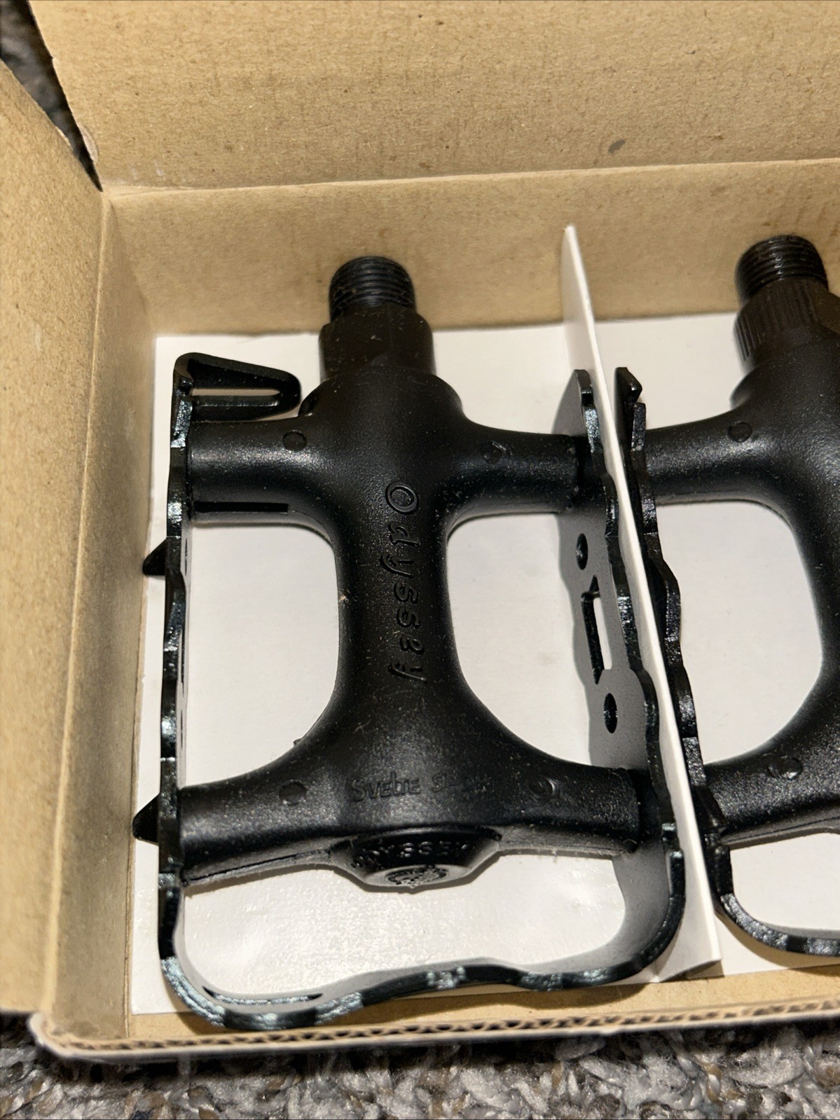 Odyssey Svelte Sport Pedals 9/16 Black Old Mid School BMX MTB Fixie Fixed Gear