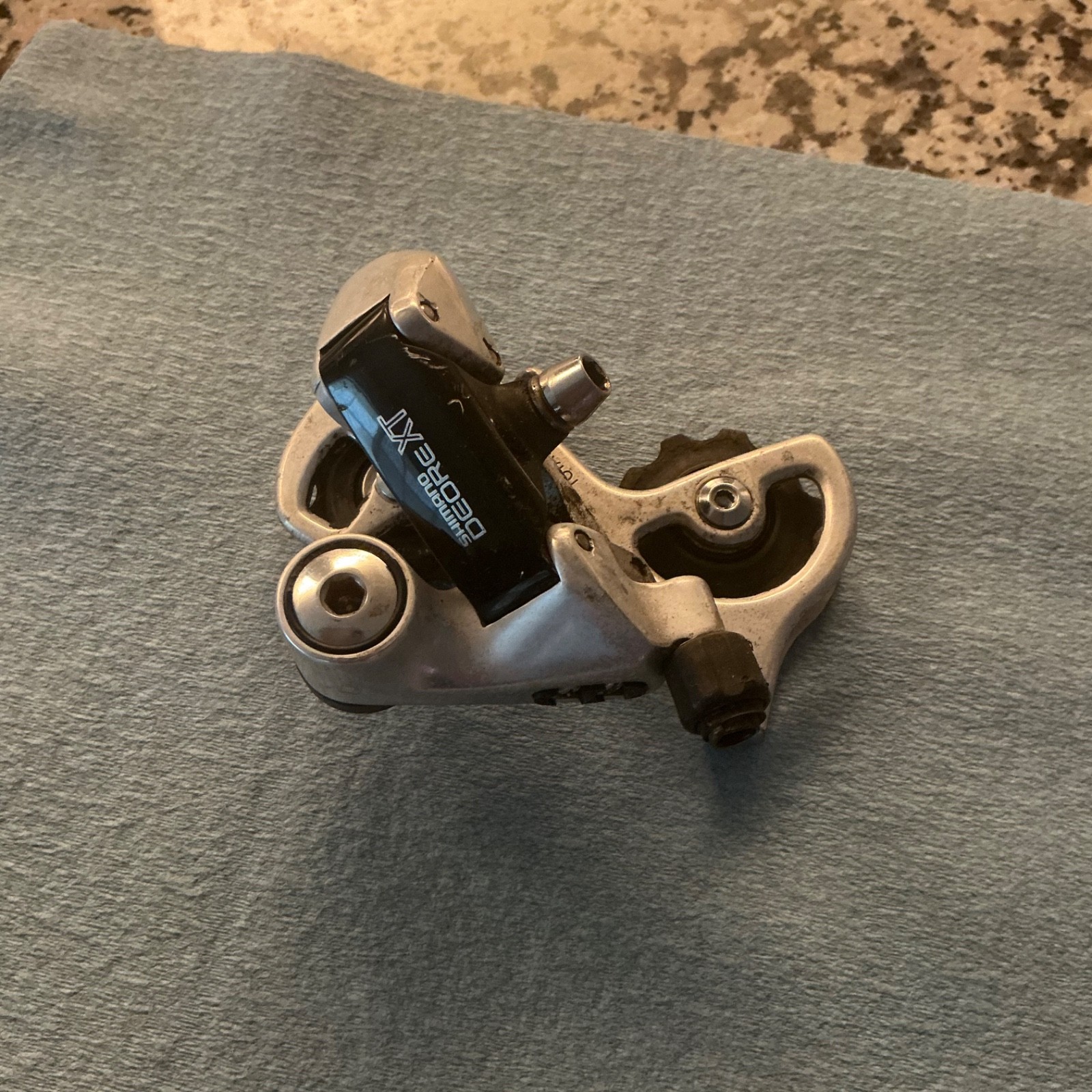 Vintage Shimano Deore XT RD-M732 Rear Derailleur SHORT Cage MTB Japan 7 Speed