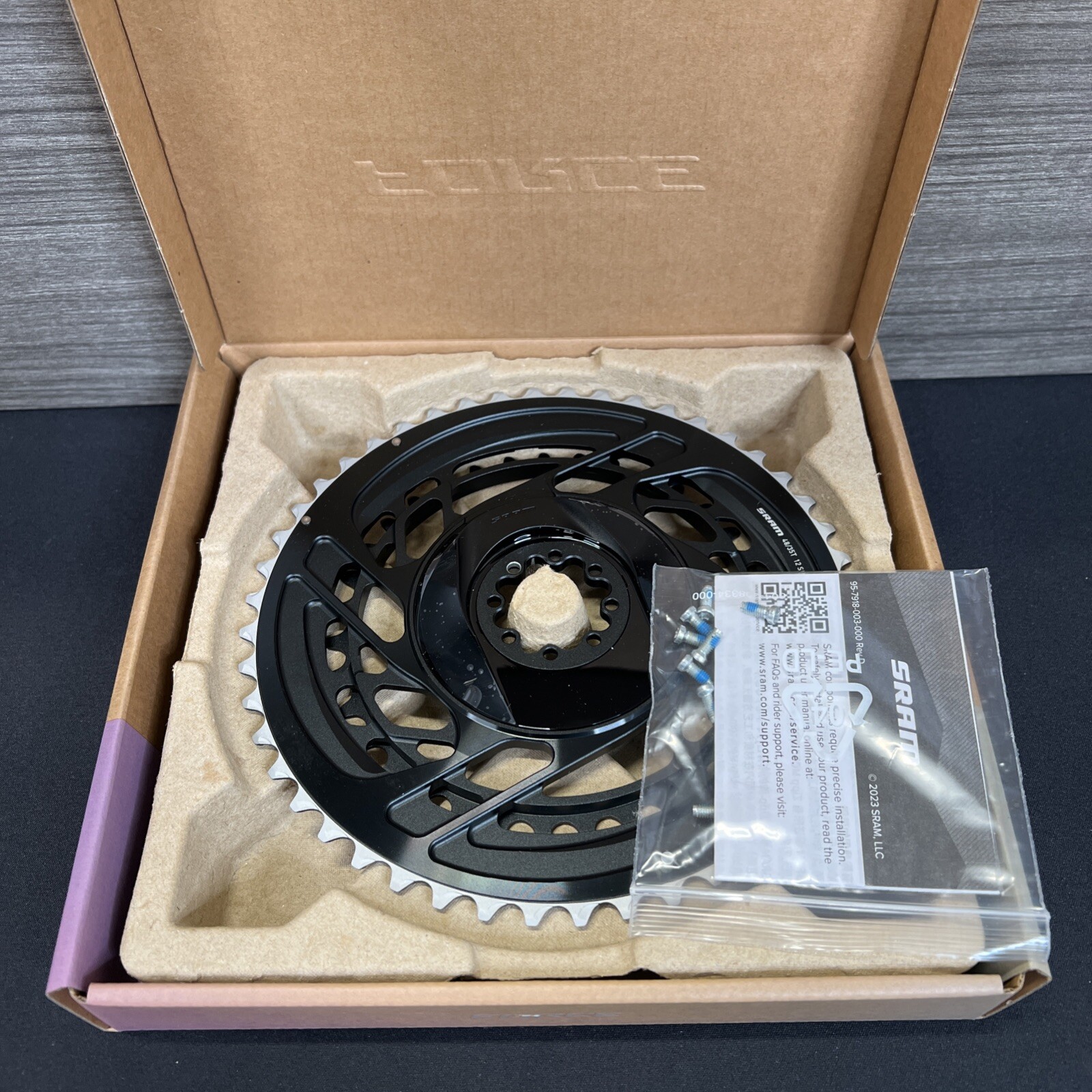 SRAM Force 2x Chainring Kit – 48/35t, 2×12-Speed, 8-Bolt, Direct Mount, Black