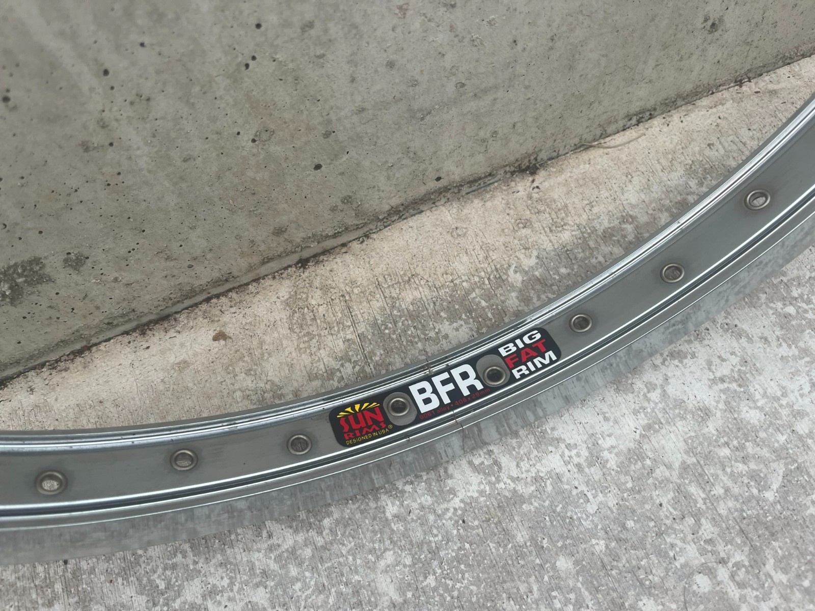 NOS Sun Ringle BFR Big Fat Rim Alloy 20″ BMX Bicycle Rim | 36-hole / High Polish