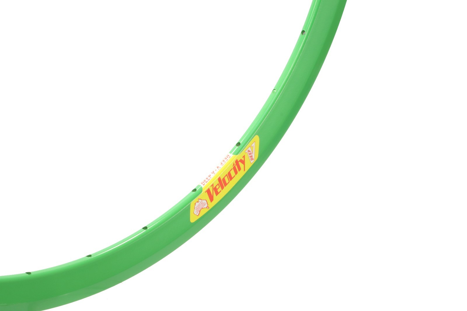 Velocity Deep V Alloy Rim 700c 32H Lime Green NMSW Australia Road Bike NEW NOS
