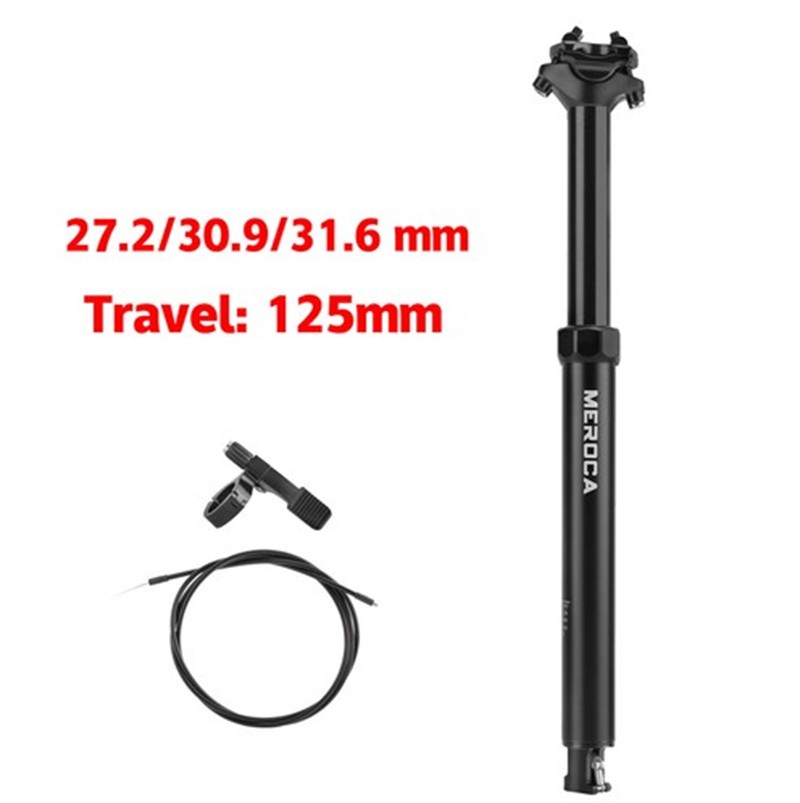 Bike Dropper Post MTB Seatpost Internal 425mm x 125mm 27.2/30.9/31.6mm