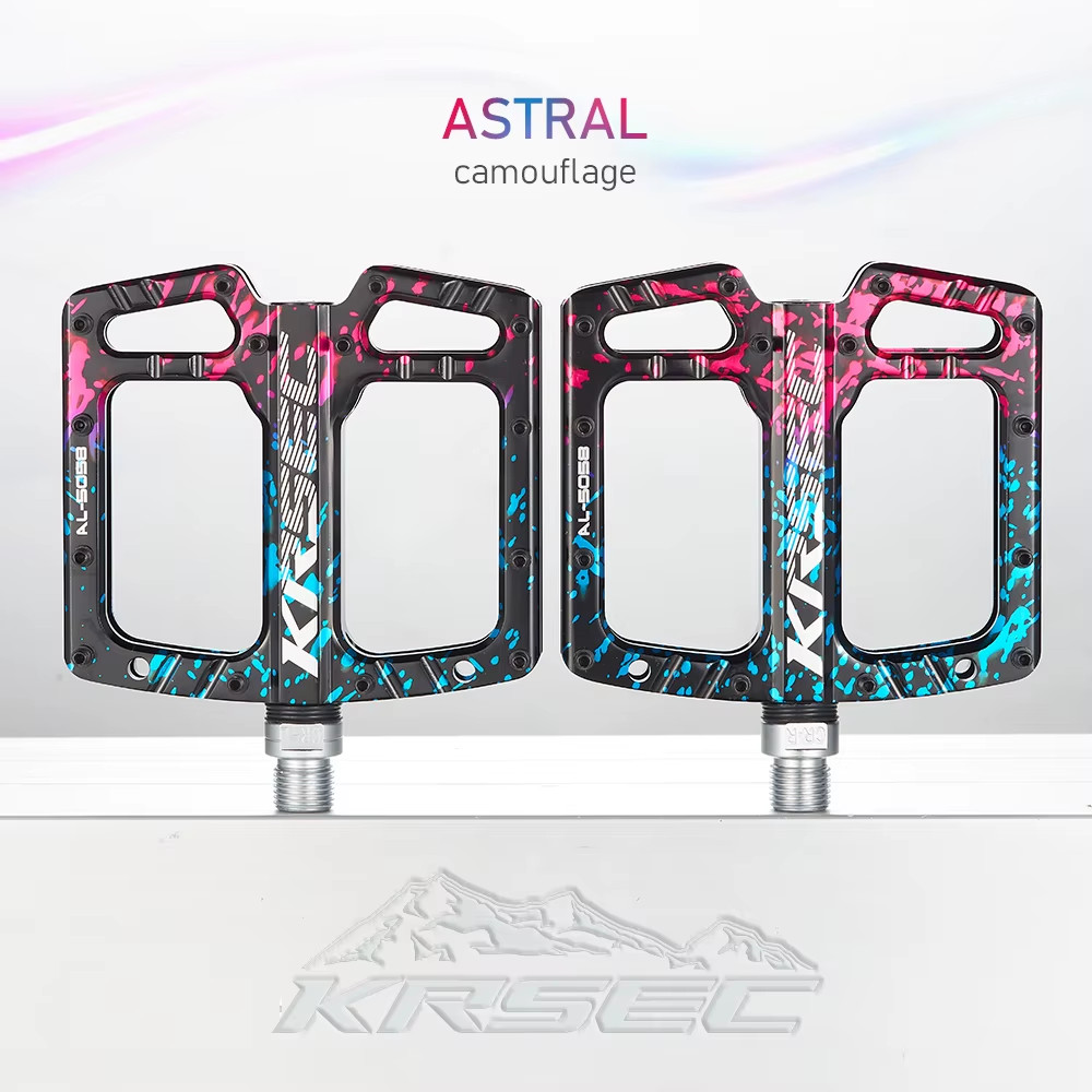 Bike Pedals 9/16 MTB Mountain Road Bicycle Wide Platform Sealed Bearing Cycling