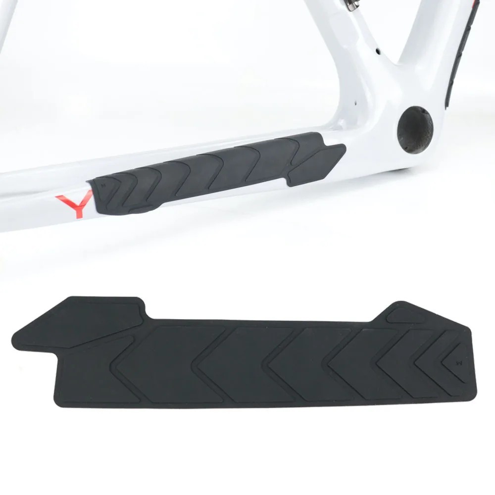 MTB Road Bike Chain Protector Silicone Chain Bicycle Frame Guards Self-Adhesive