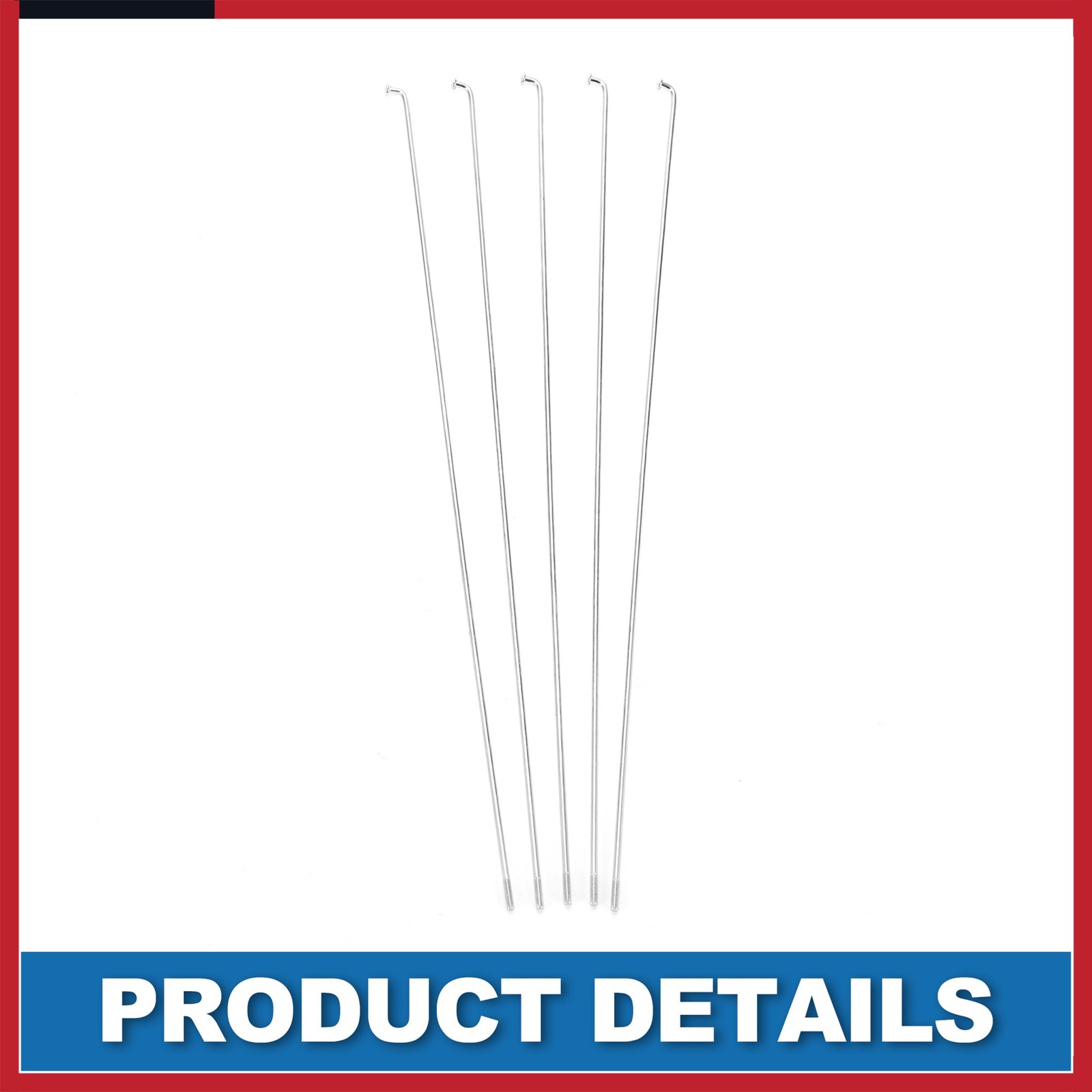 Bike Bicycle Spokes 14G 265MM Mountain Bike Spokes carbon steel Silver 36 Pcs
