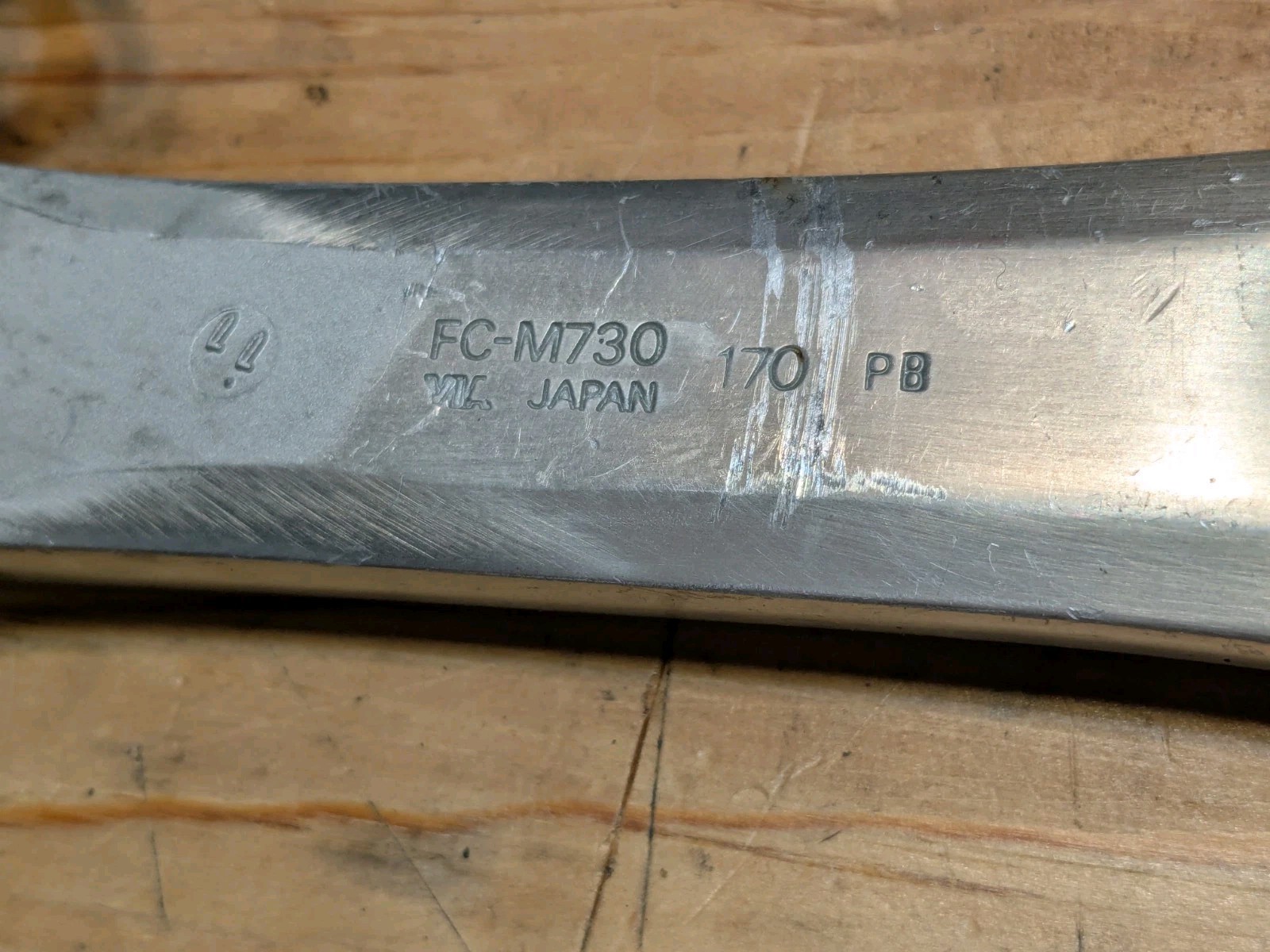 Vintage Shimano Deore XT FC-M730 170mm Crank Arm RIGHT/DRIVE-SIDE ONLY