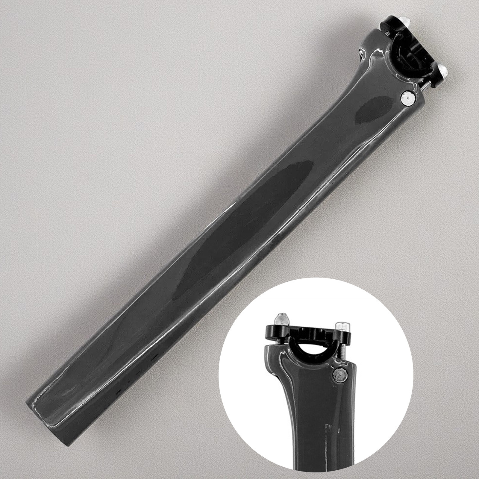 Full Carbon 340mm 0mm Offset Bicycle Seatpost for DOGMA F Bike Frame Saddle TuKL