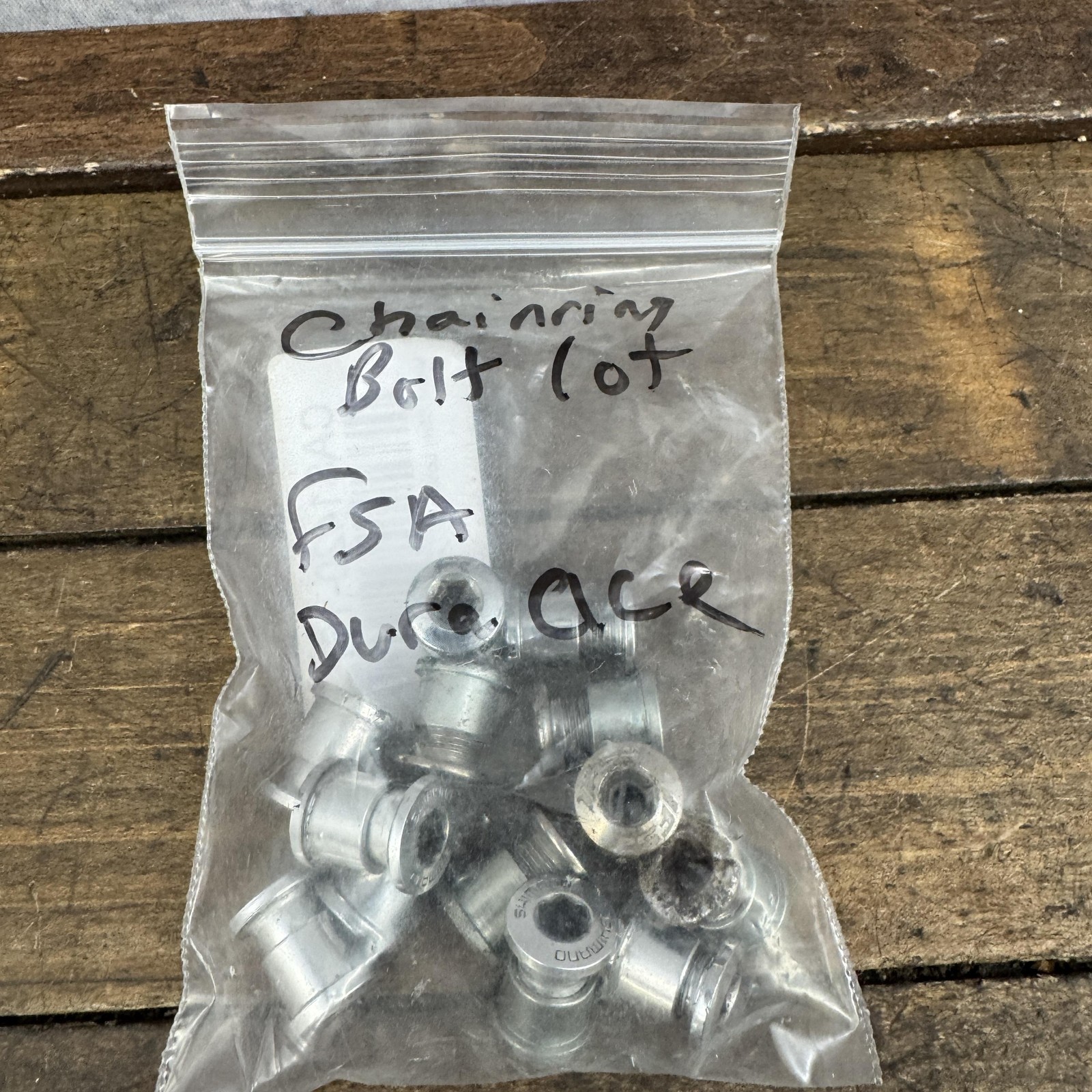 Shimano Dura Ace Chainring Bolts Nuts Mixed Lot FSA Road Bike Silver Drivetrain