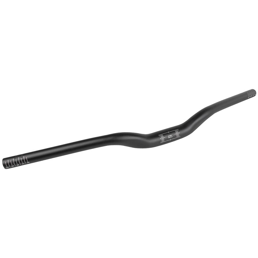 M-Wave HB-C2.1 Aluminum MTB Handlebar 640mm, 21mm Rise, 31.8mm Clamp, Black