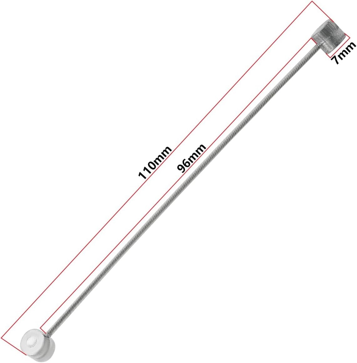 Silver Double-End Straddle Wires – 110mm Compatibility for Vintage & Modern B…