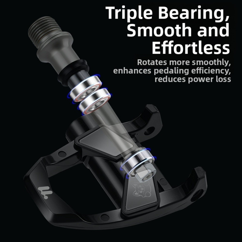 3 Bearing Locking Pedals for Road Bikes Compatible for For look System and Use