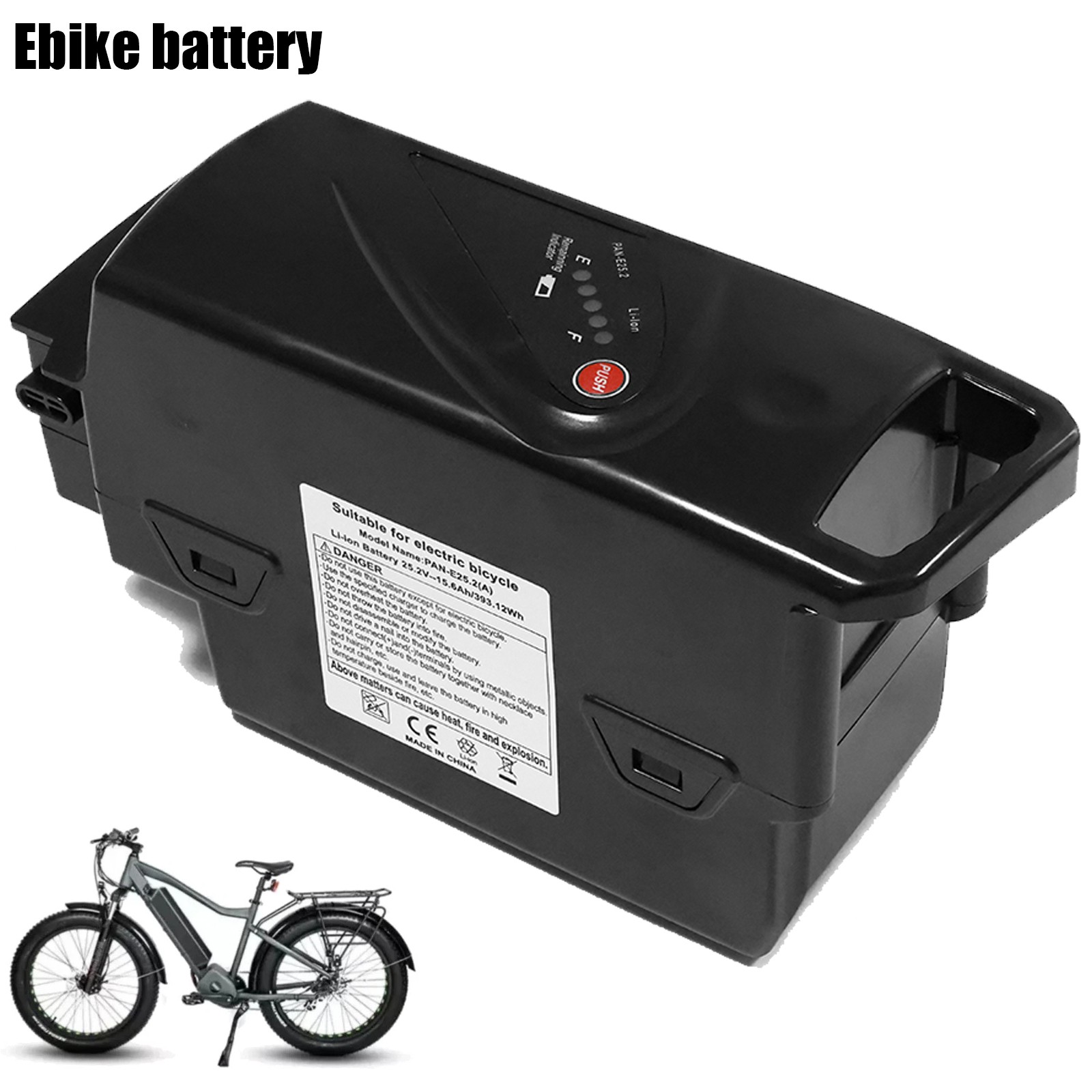 25.2V 15.6Ah Ebike Battery for Panasonic Electric Bike Bicycl Lithium Battery