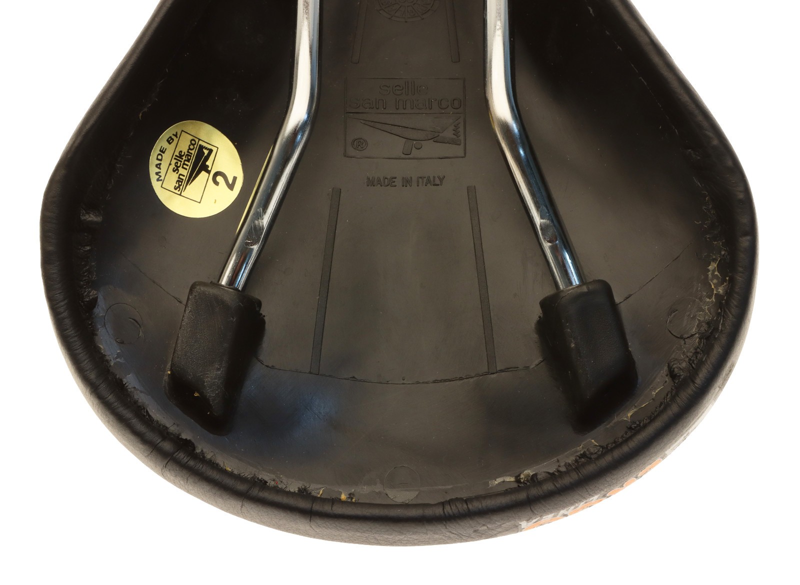 Selle San Marco Ergo Linea Saddle Steel Black Smooth Leather 80s NOS NEW