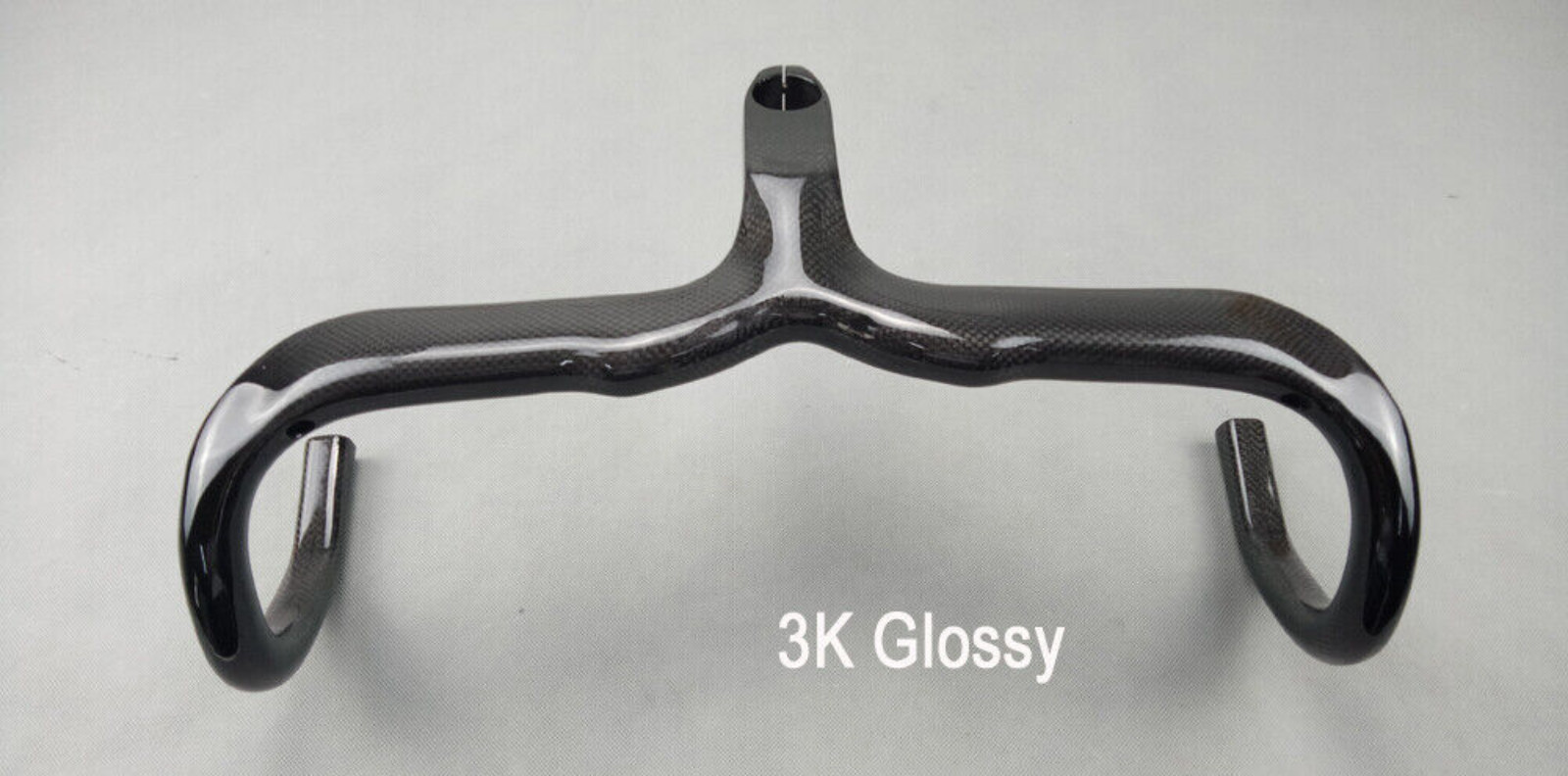 3K Full Carbon Road Bike Drop Bar Bicycle Integrated Bar Stem Handlebars 28.6mm