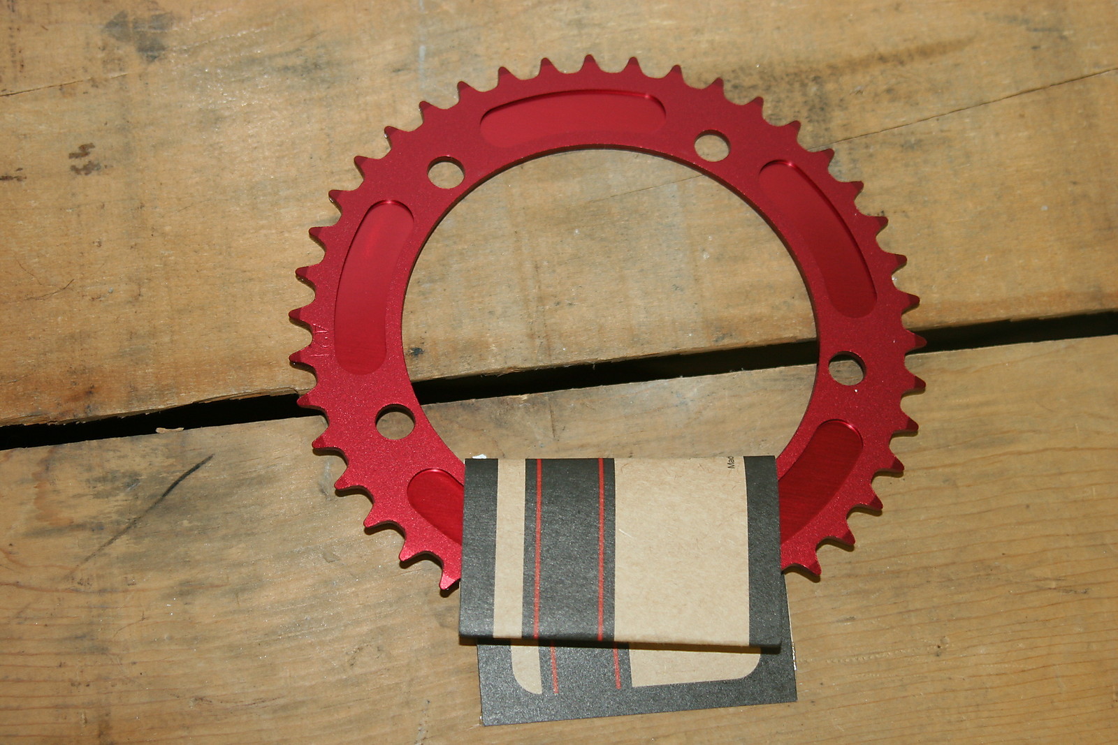 NEW Brev. M Masi Fixie Fixed Gear Chain Ring Sprocket Chainring 44t Red 130 BCD