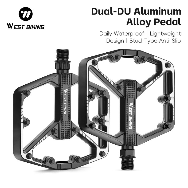 WEST BIKING Widened Cycling Pedals Ultralight DU Sealed Bearing Bicycle Pedals