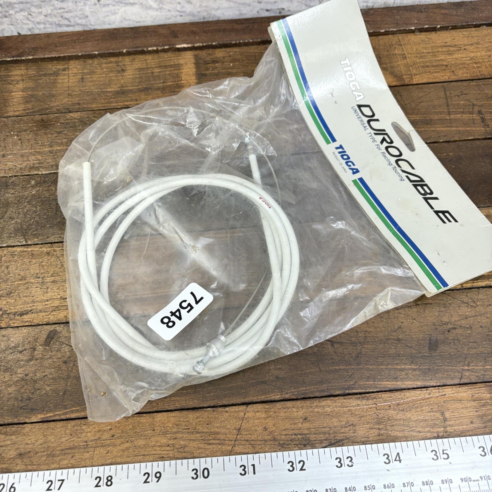Vintage Tioga Durocable Brake Cable Housing Set NOS 75in X 60in White BMX Japan