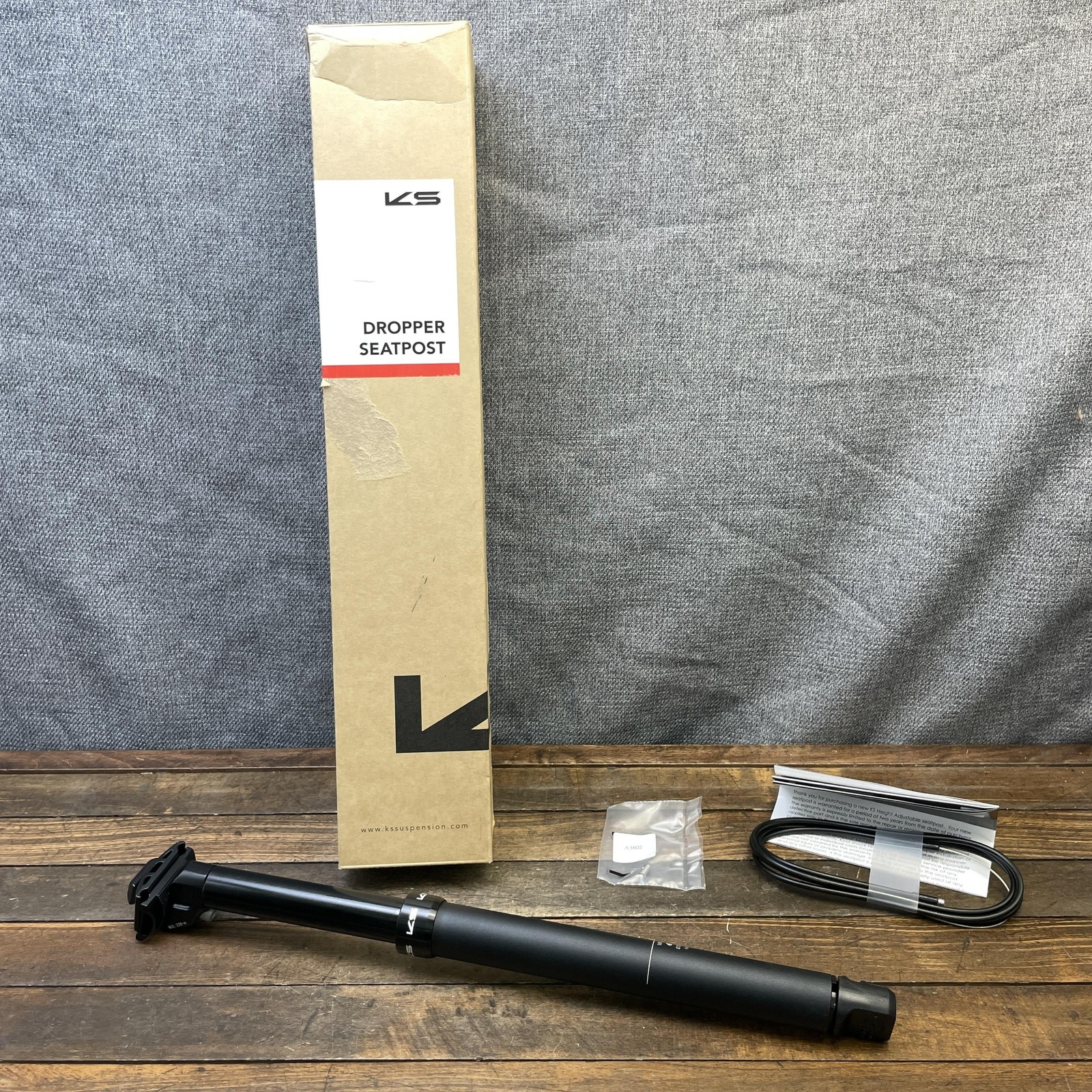 KS Eten-i Dropper Seatpost 30.9mm X 440mm 125mm Travel Black MTB Kind Shock