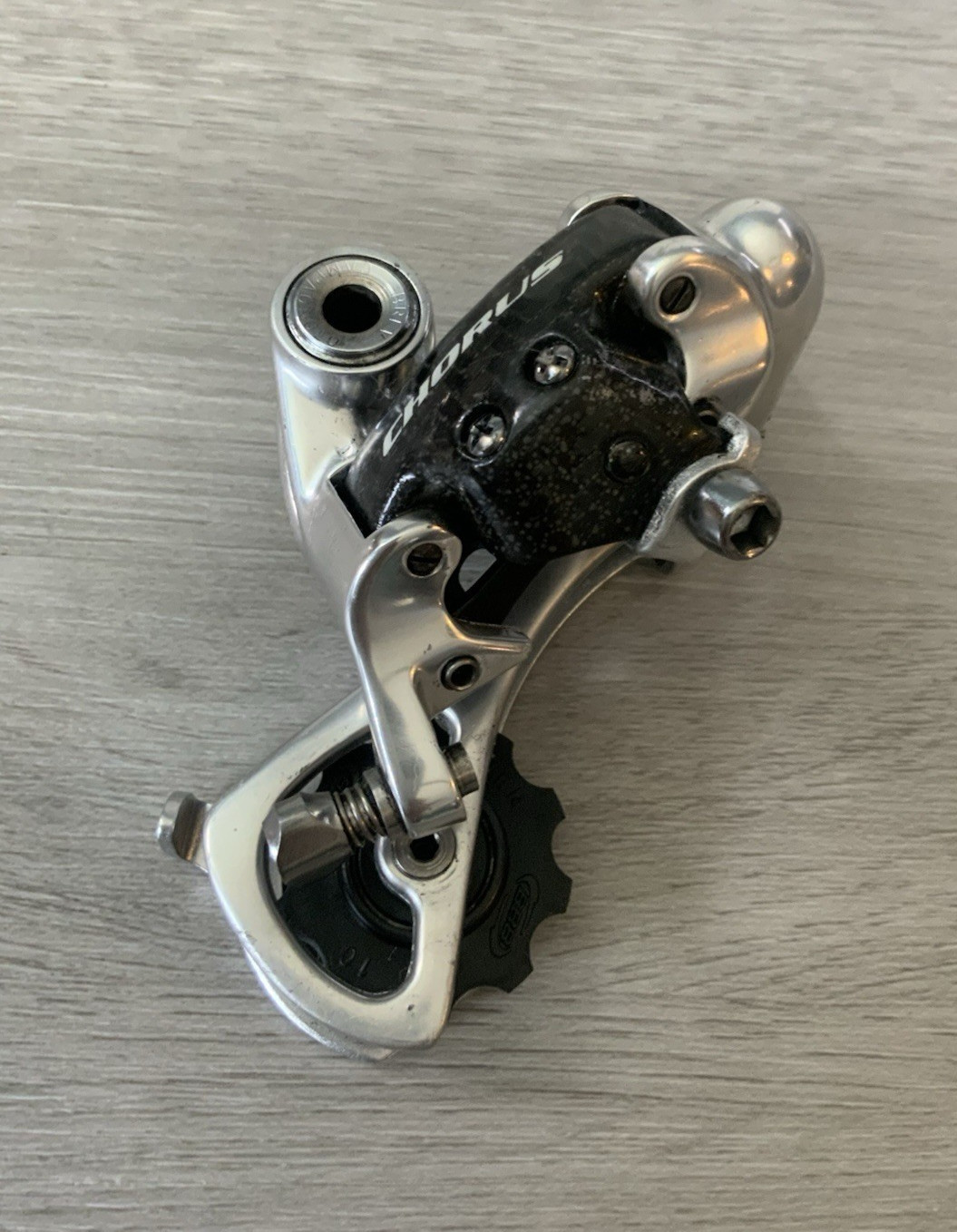 CAMPAGNOLO CHORUS REAR DERAILLEUR LONG CAGE 10 OR 9 SPEED 208 GRAMS