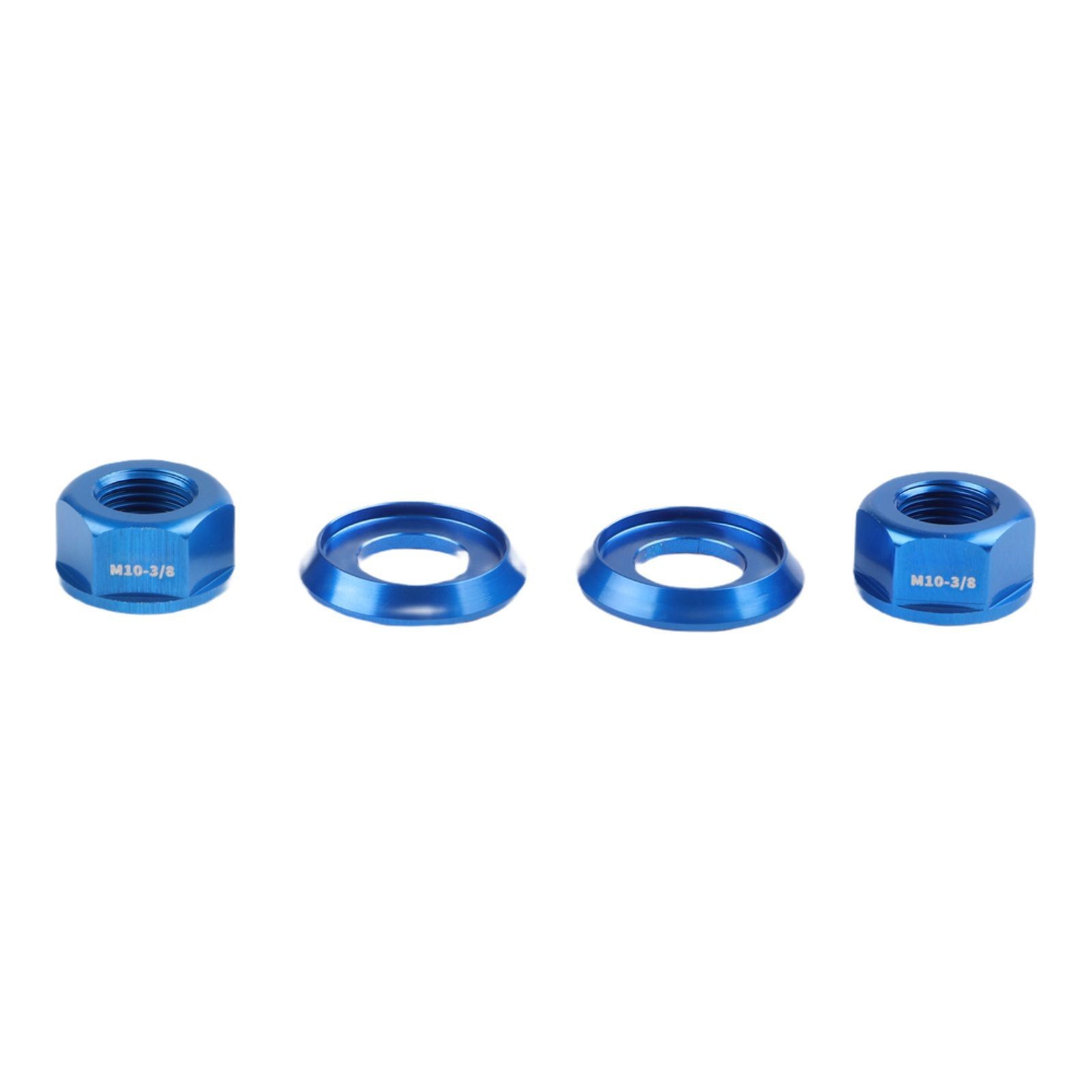 Aluminum Alloy Nuts For Bike Assembly 2pcs Package 7075 Aluminum Alloy Material