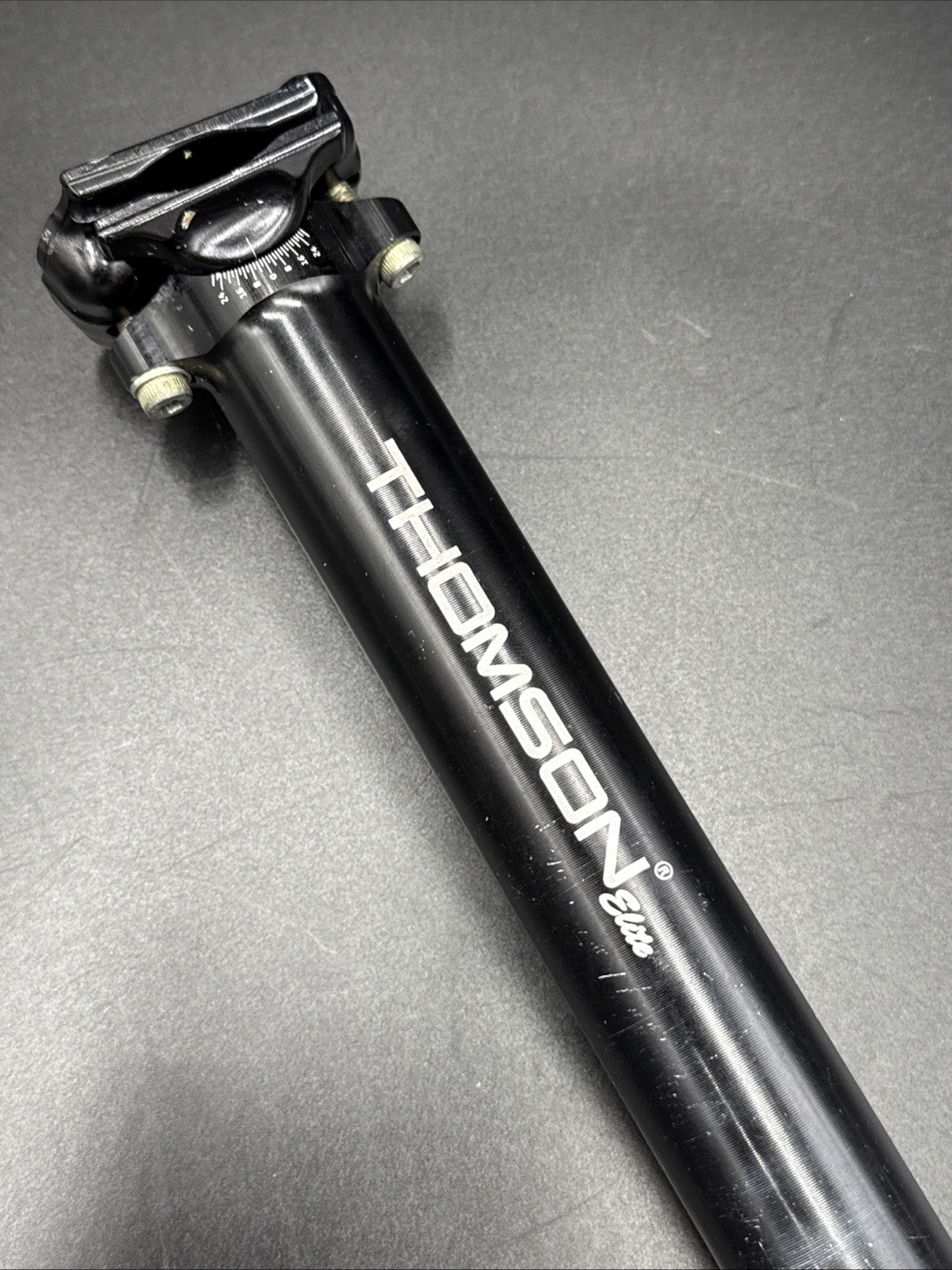THOMSON Elite ZERO Setback 31.6mm x 367mm Black Seatpost VERY GOOD USED