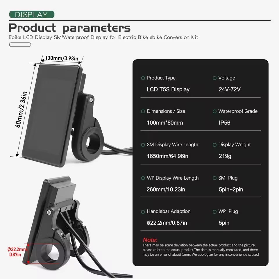 Hub Motor Controller 15A 17A 22A 25A 30A 250W-1000W 36V 48V Display E-Bike Parts